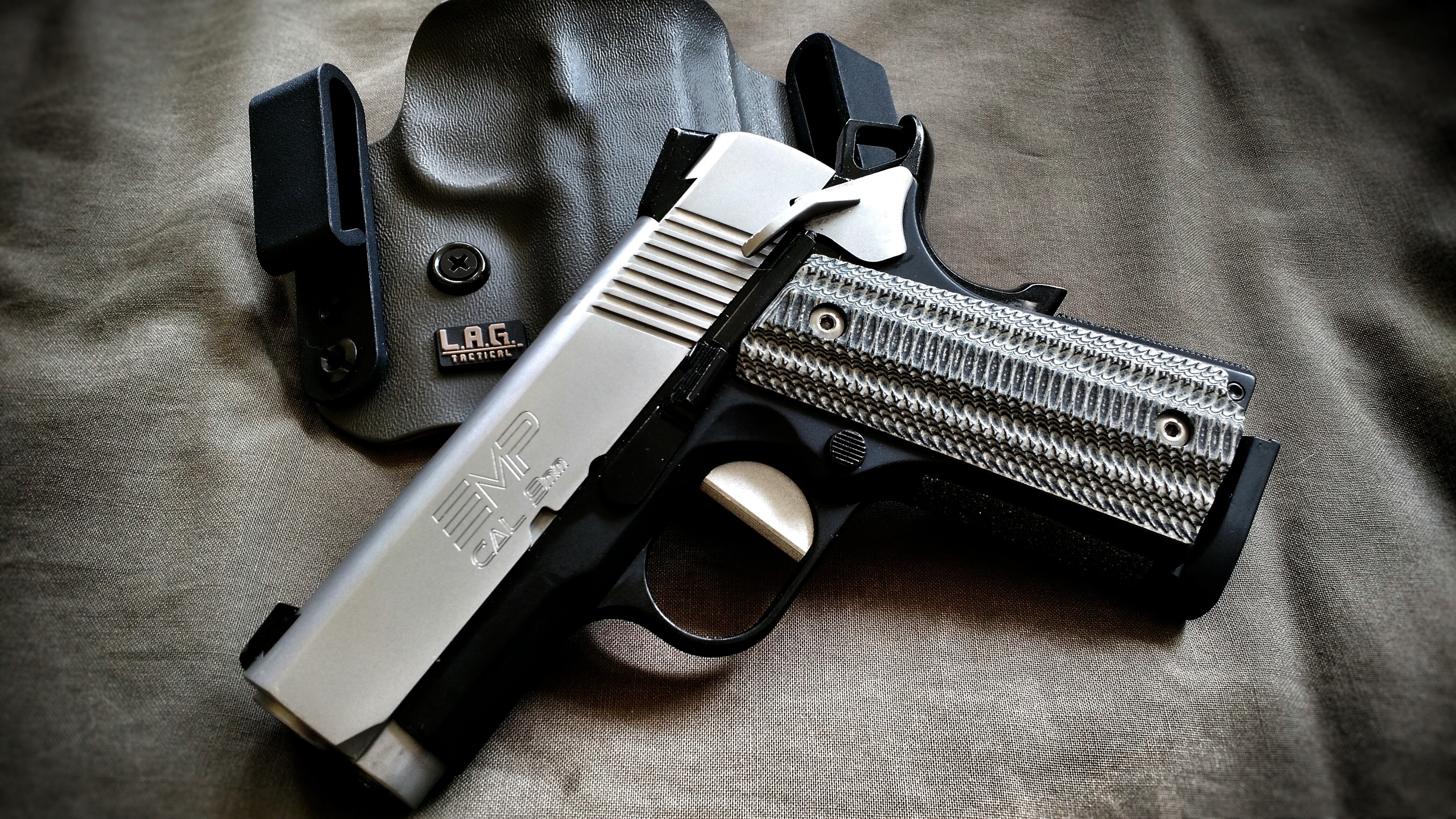 Springfield EMP Pistol and Holster HD Wallpaper