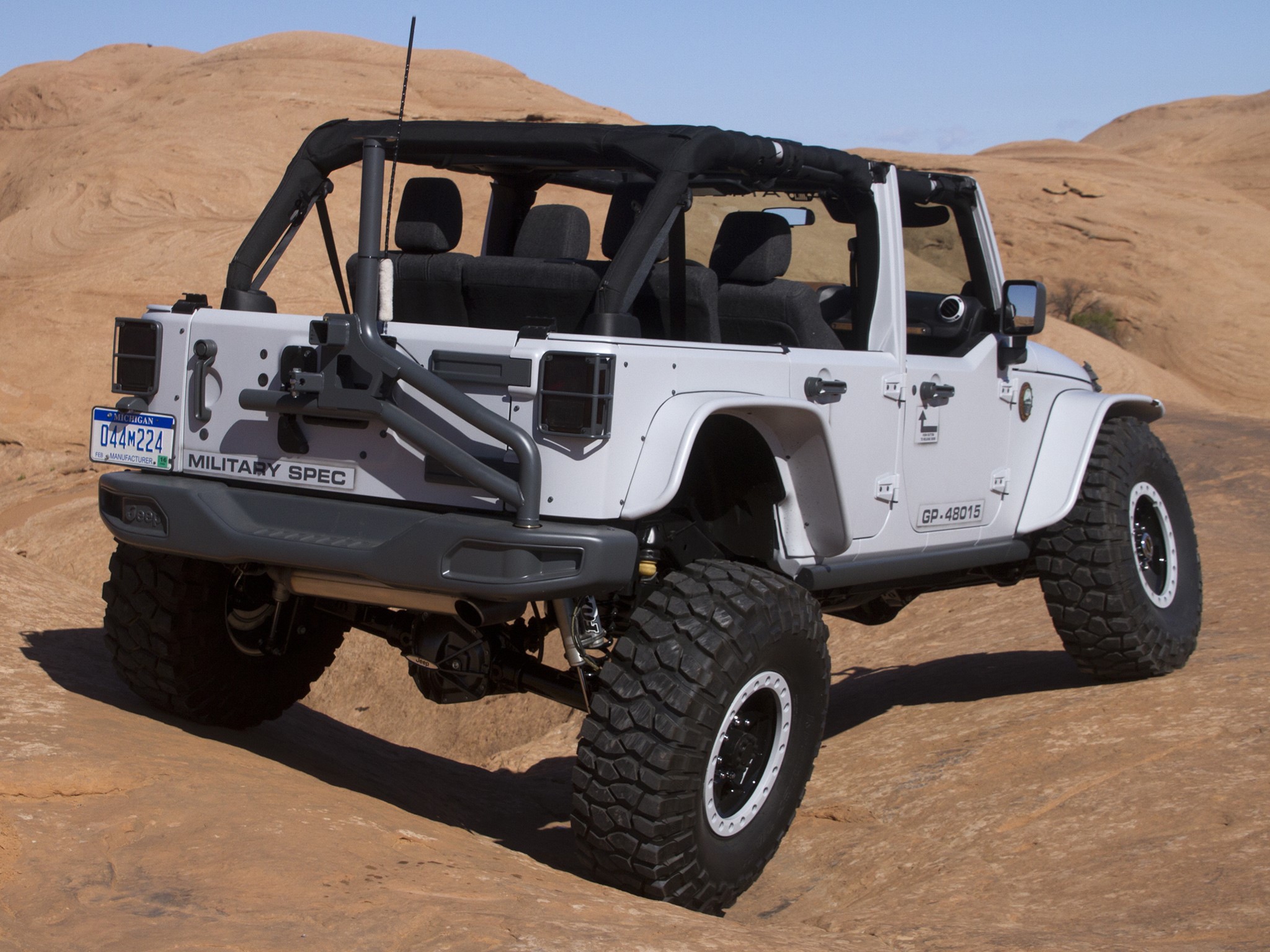White Jeep Wrangler Mopar Recon Concept off-road HD Wallpaper