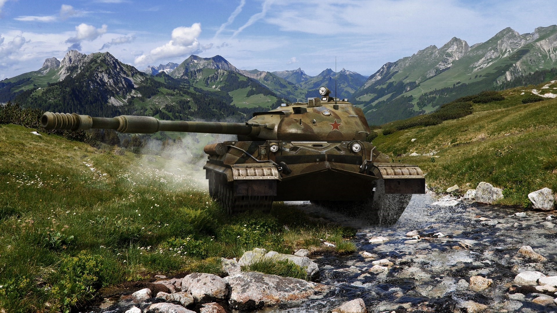 Soviet IS-3 Heavy Tank in Mountains HD Wallpaper