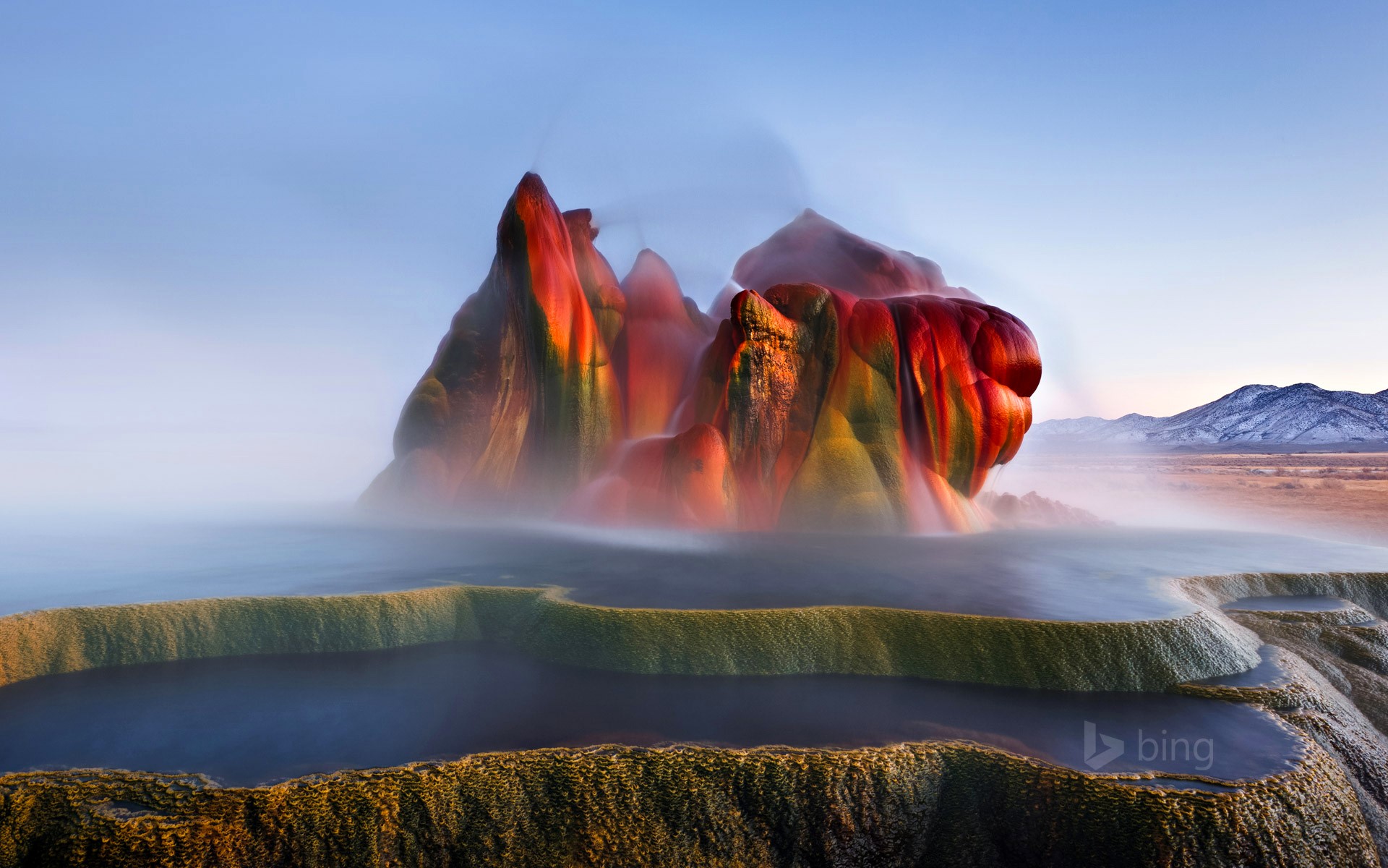 Fly Geyser in Nevada, USA HD Wallpaper
