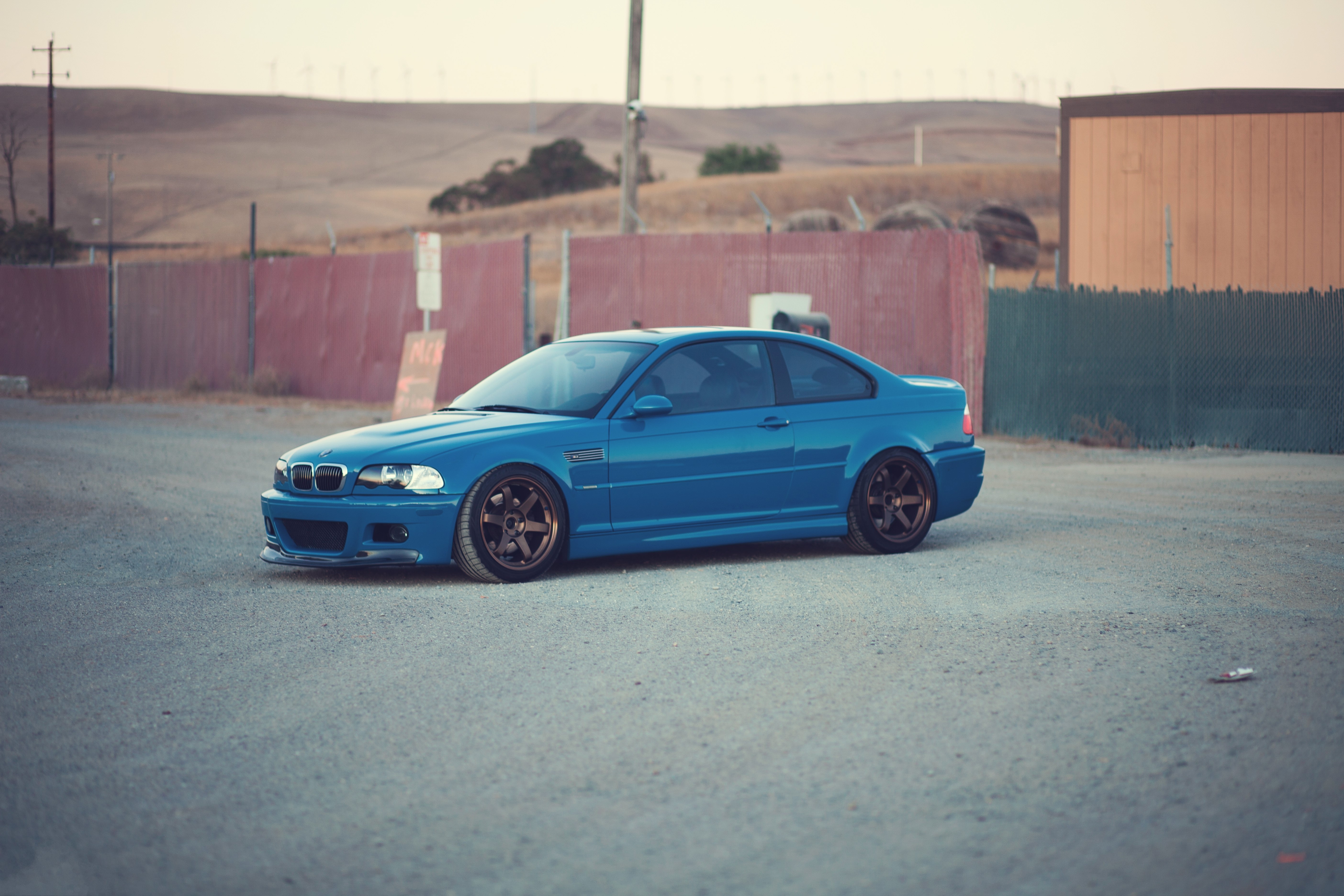 Blue BMW M3 E46 Coupe HD Wallpaper