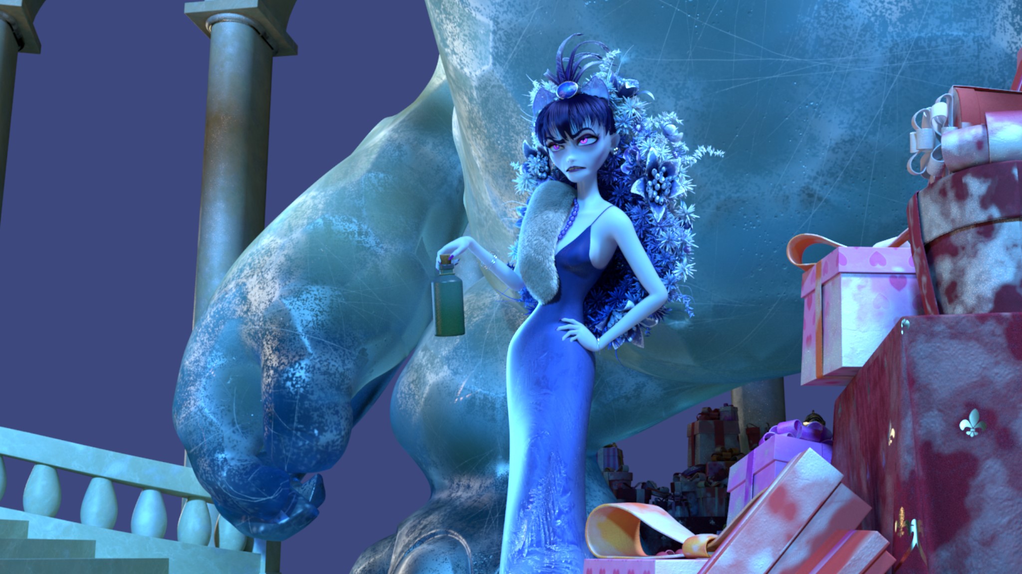 The 7th Dwarf, Ice Giant, and Gifts HD Wallpaper