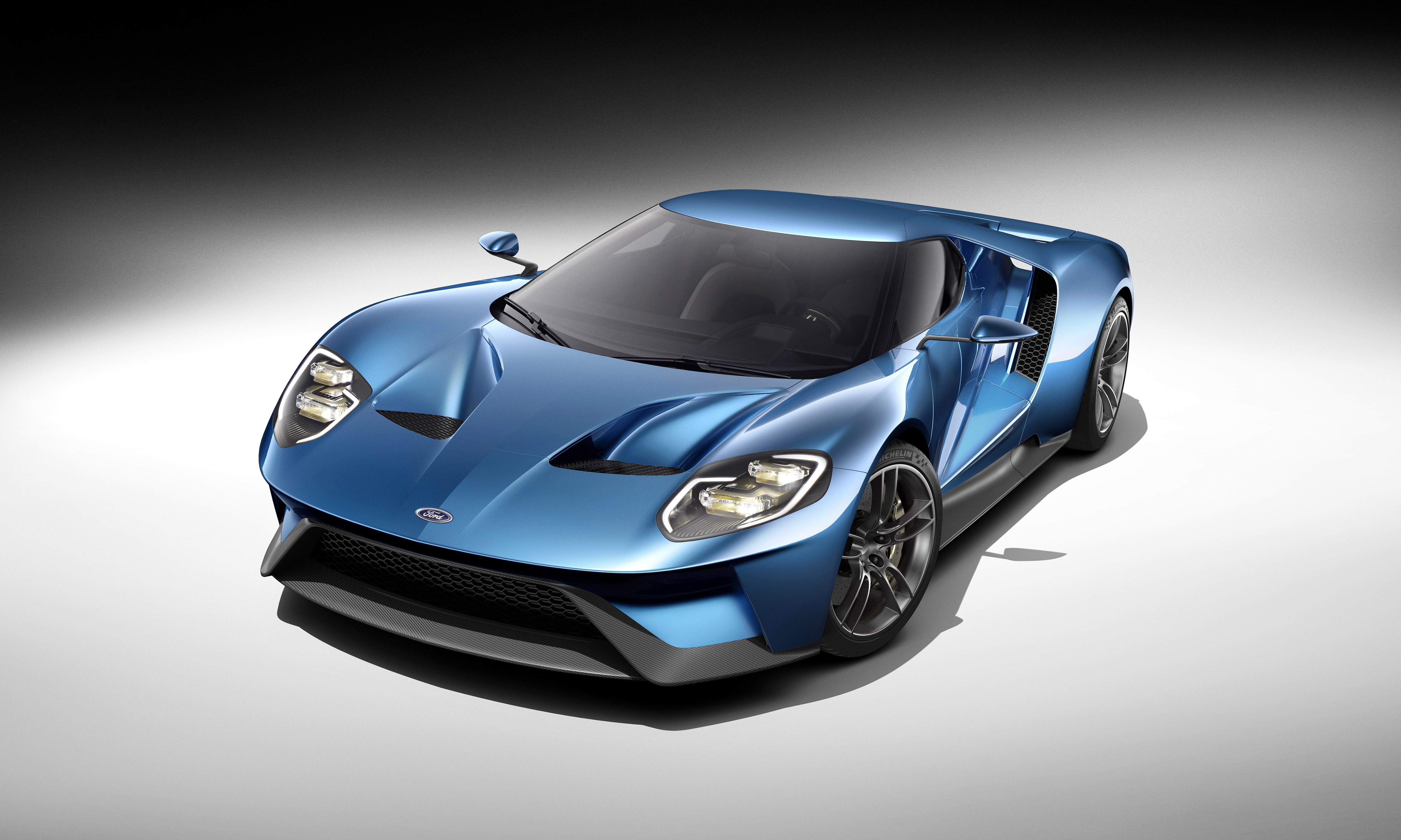 Blue 2015 Ford GT HD Wallpaper