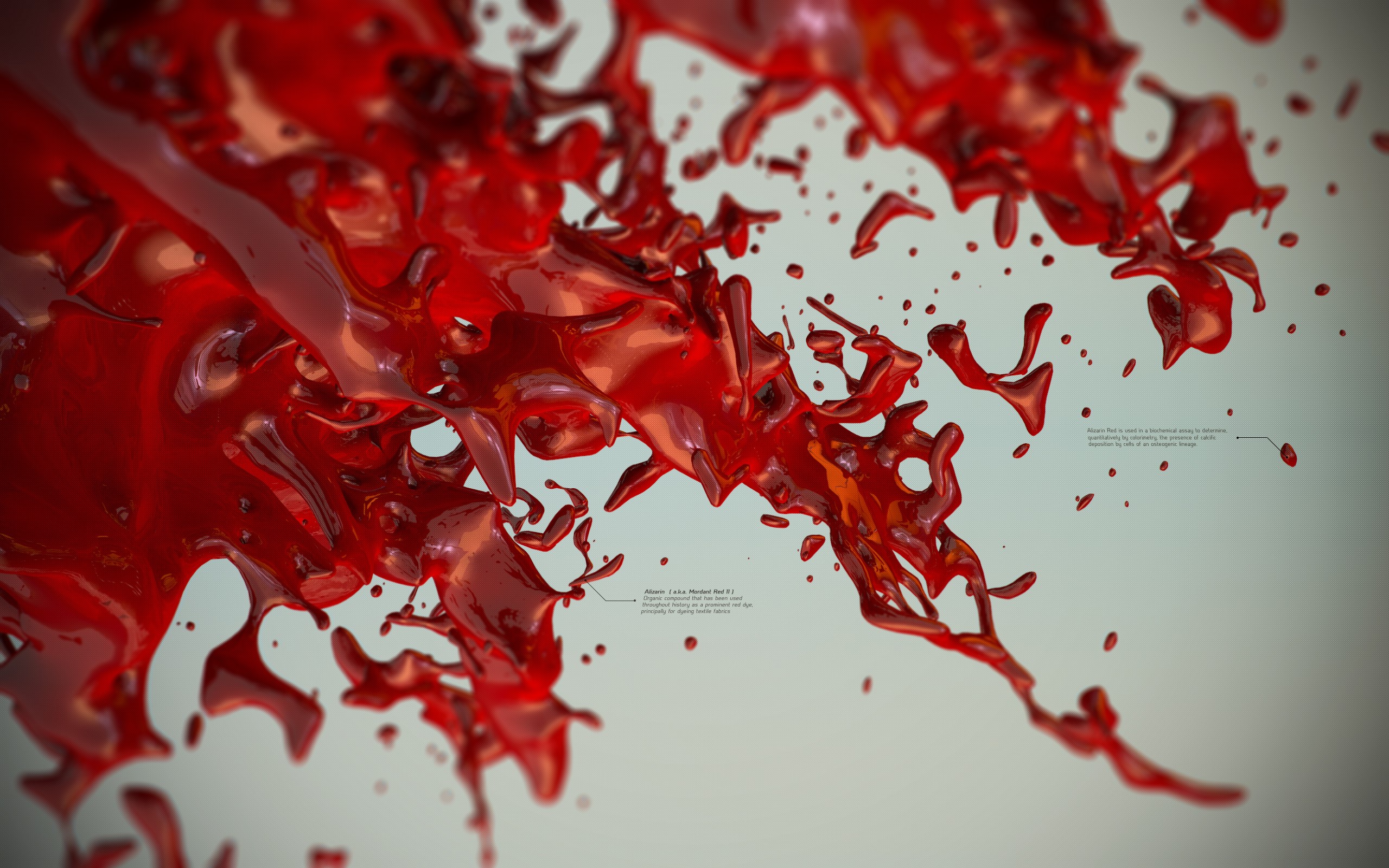 Red Fluid Abstraction HD Wallpaper