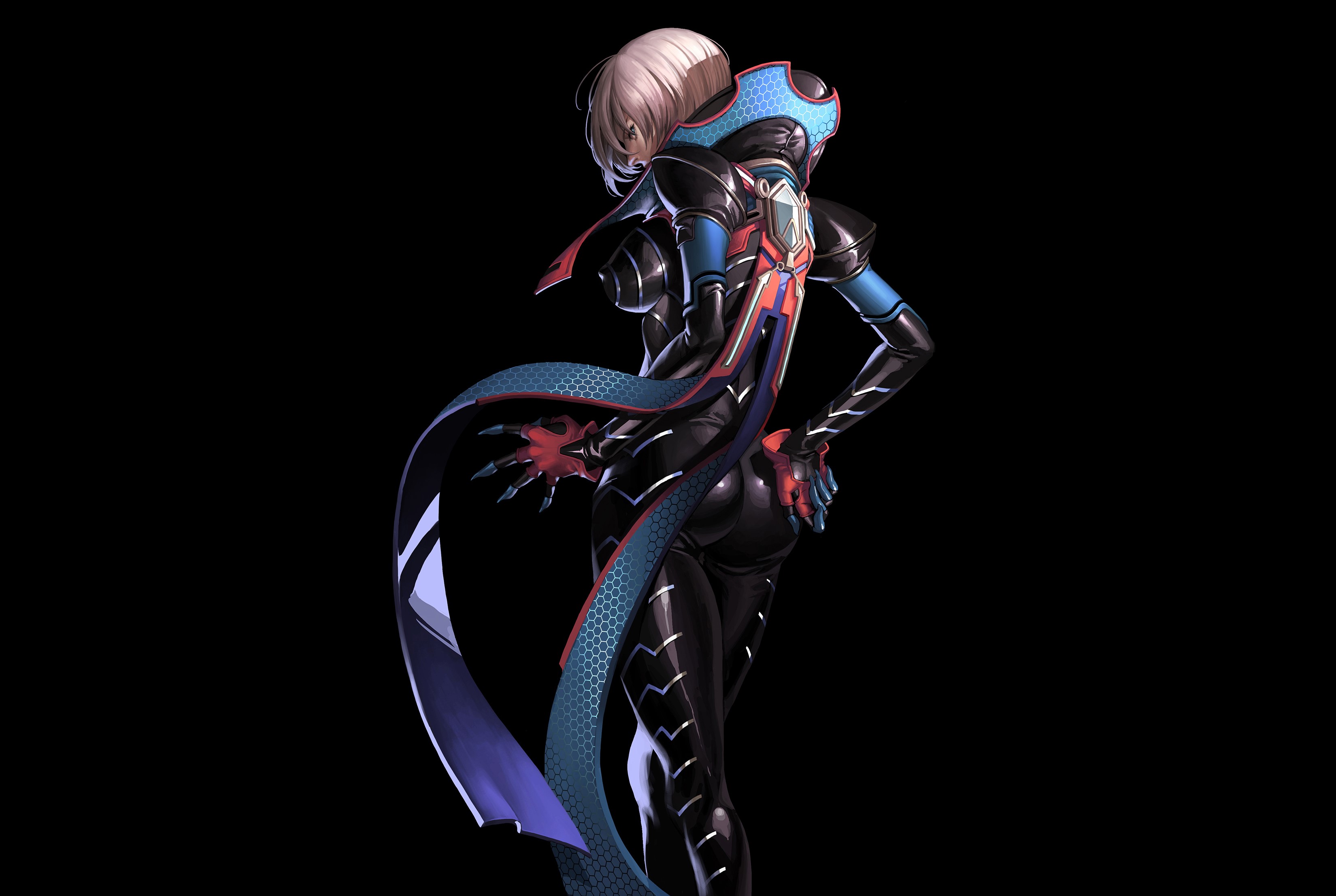Scarlet Blade character in futuristic armor HD Wallpaper