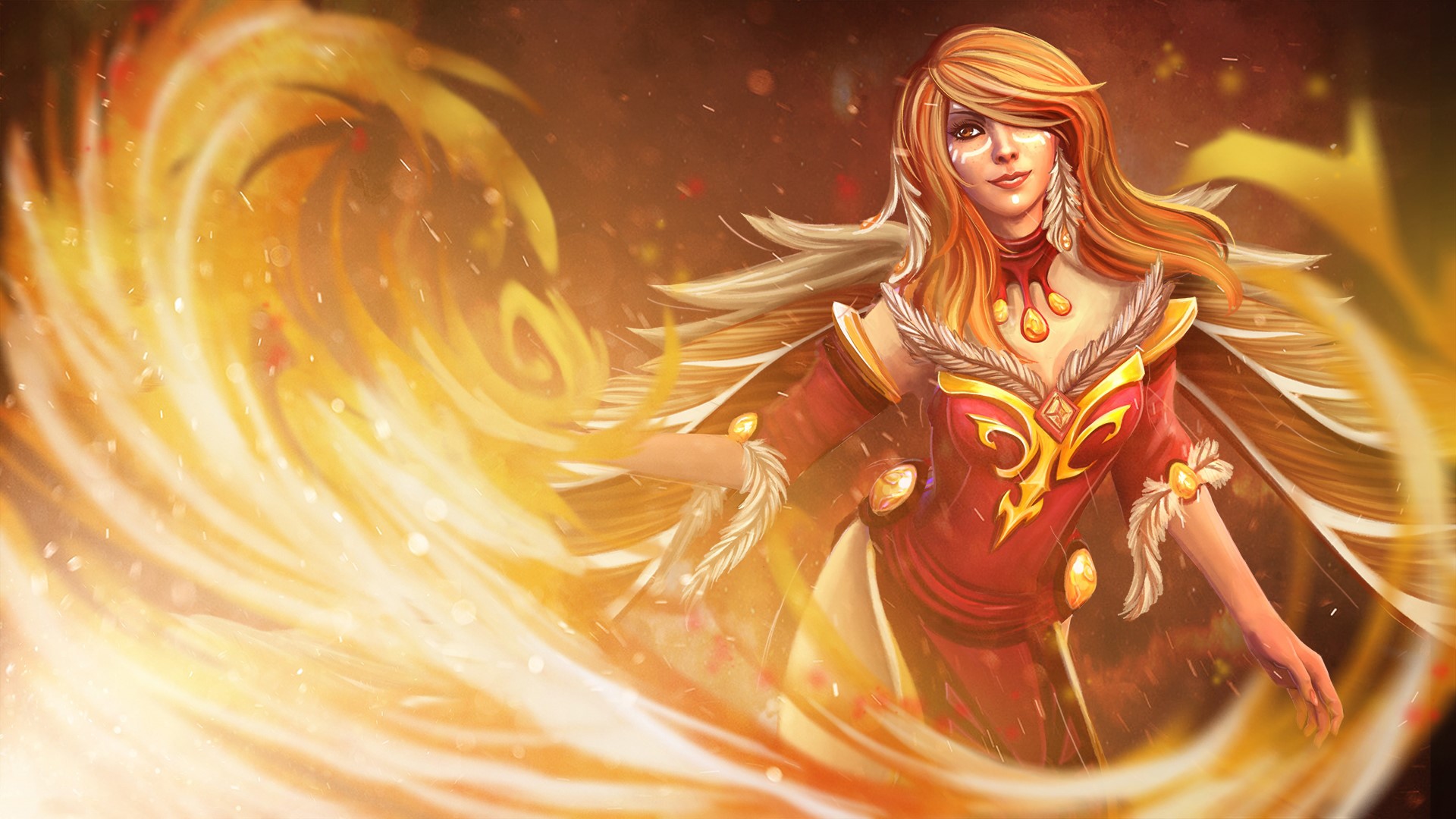 Lina from DOTA 2 HD Wallpaper