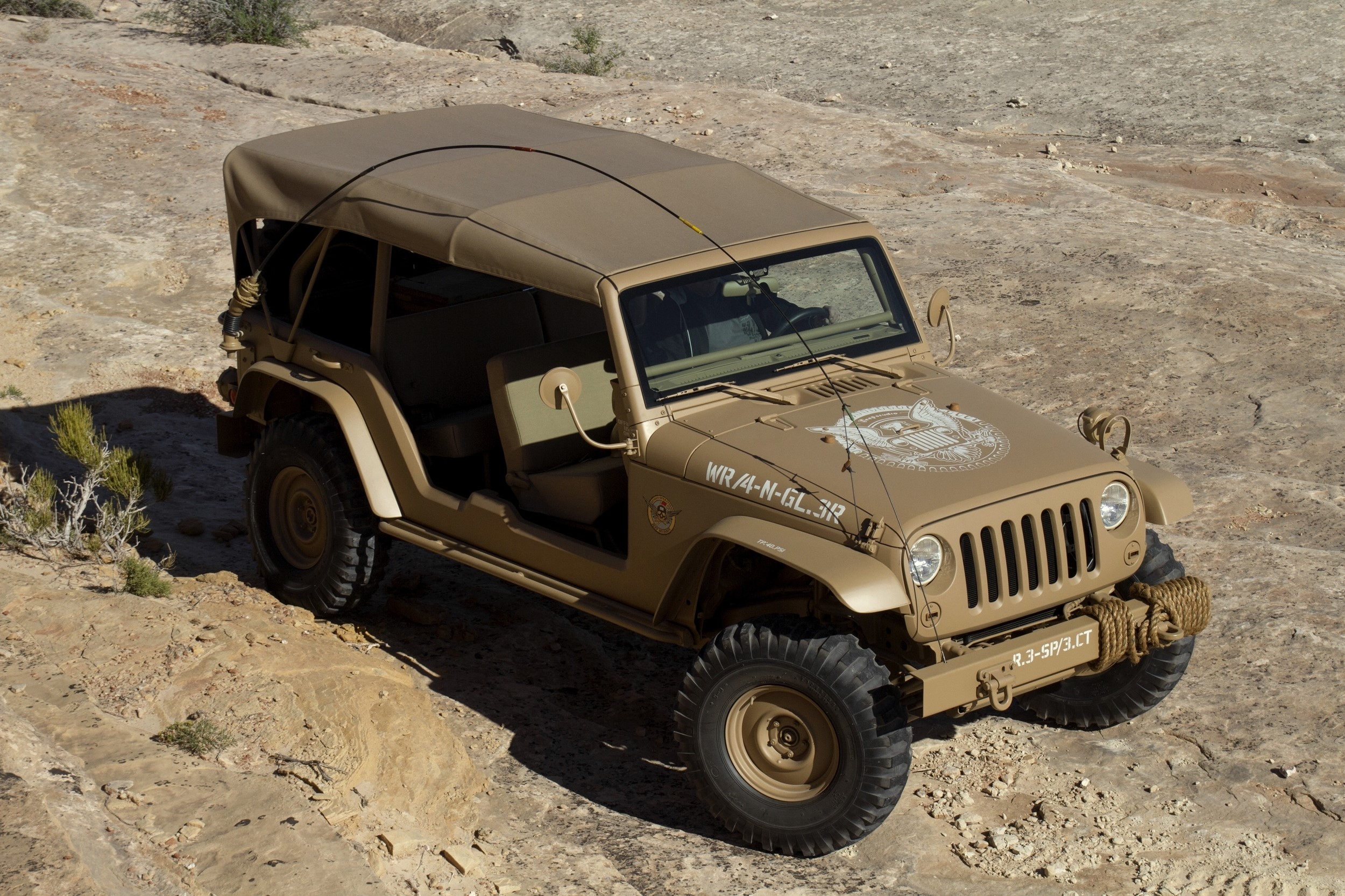 Desert Jeep Staff Car Concept HD Wallpaper