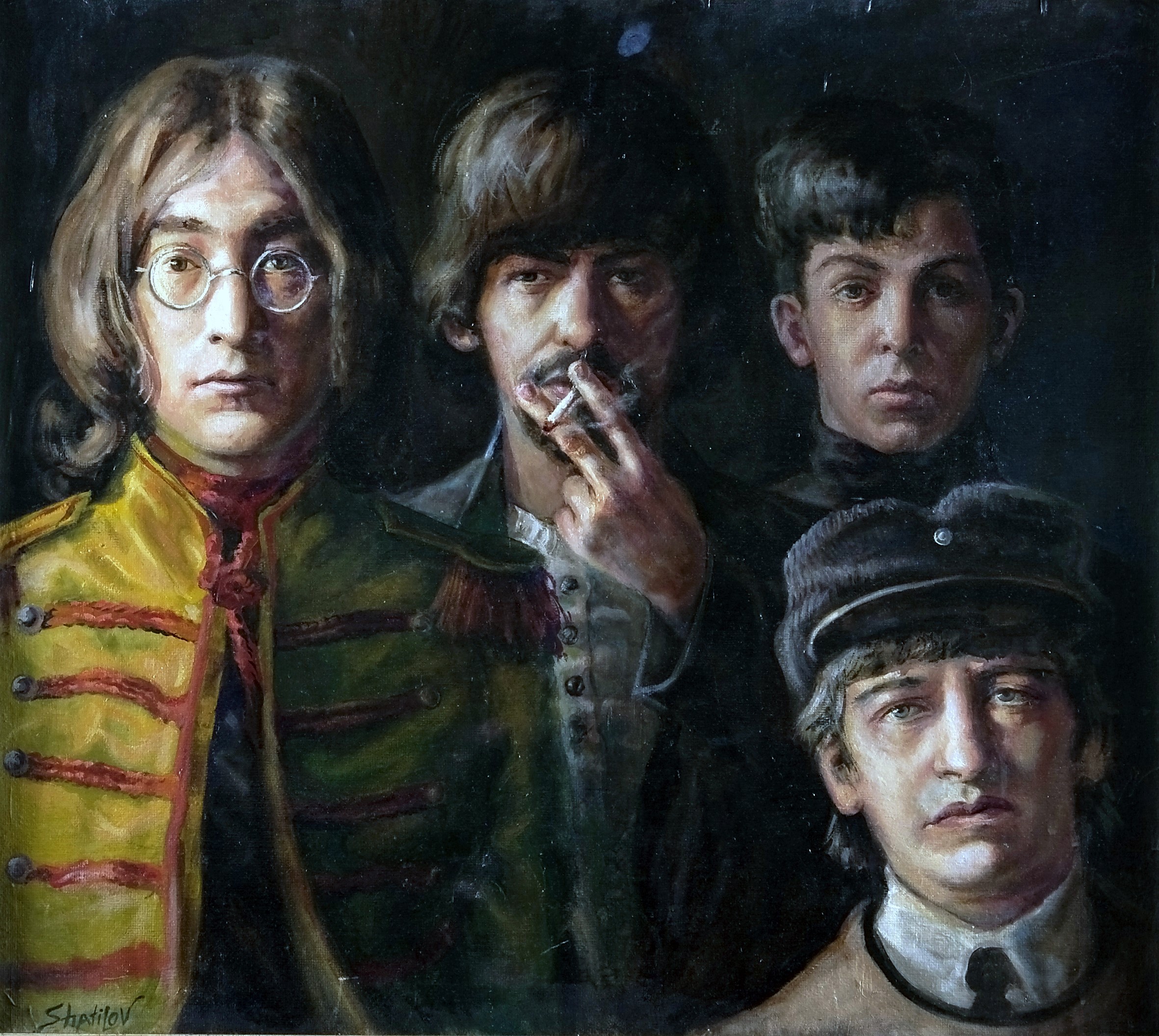 Lennon McCartney Harrison and Starr The Beatles John HD Wallpaper