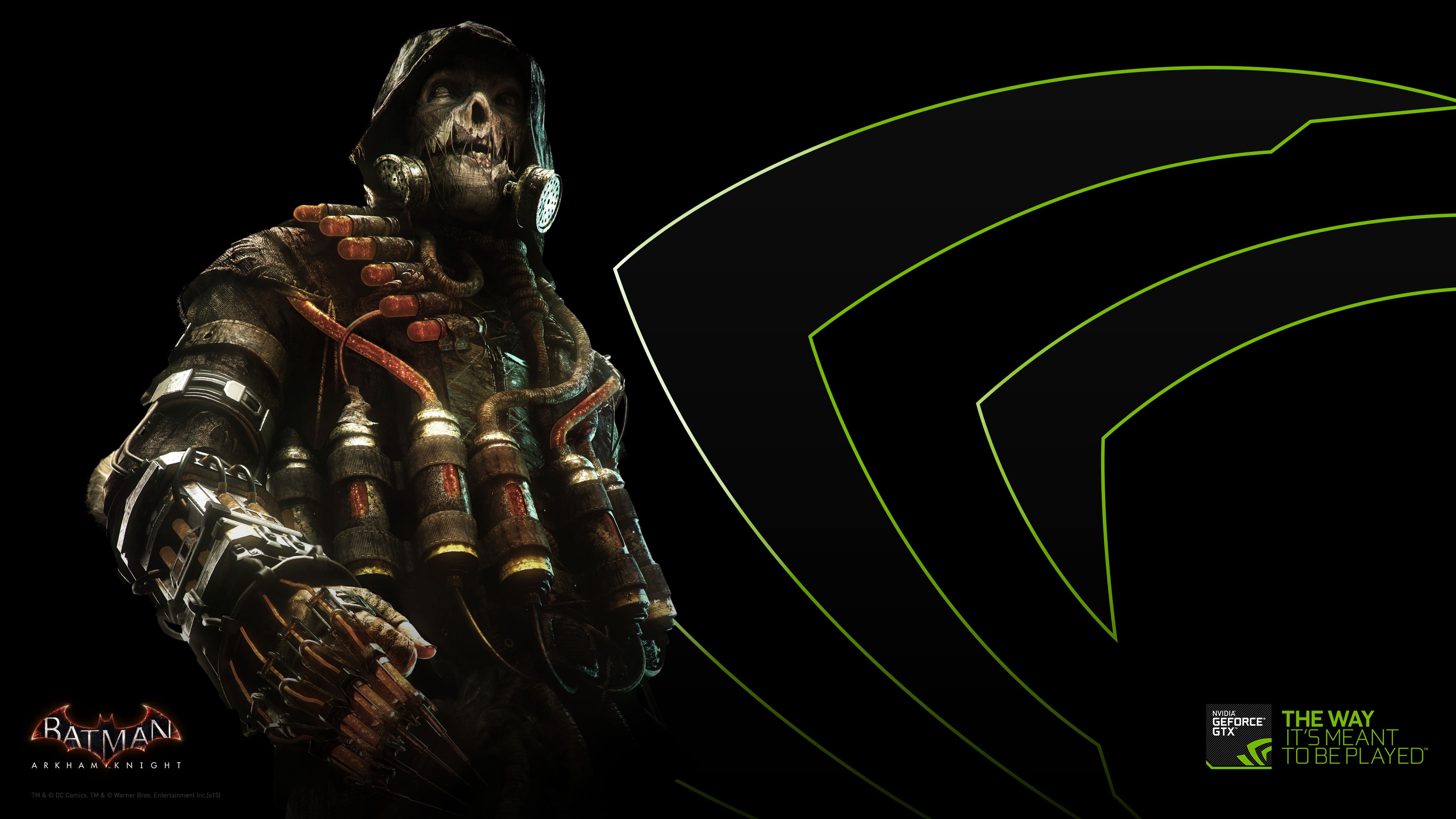 Scarecrow from Batman: Arkham Knight with NVIDIA logo HD Wallpaper
