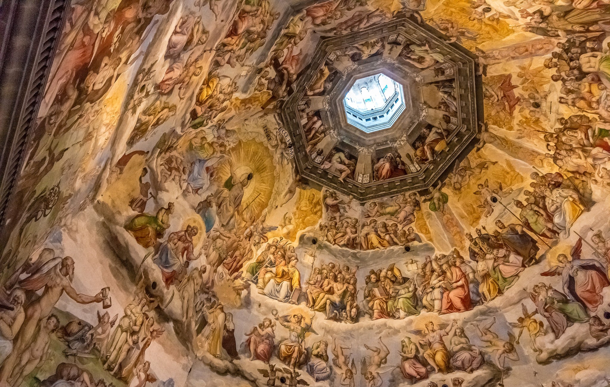 Frescoed Dome of Florence Cathedral, Italy HD Wallpaper