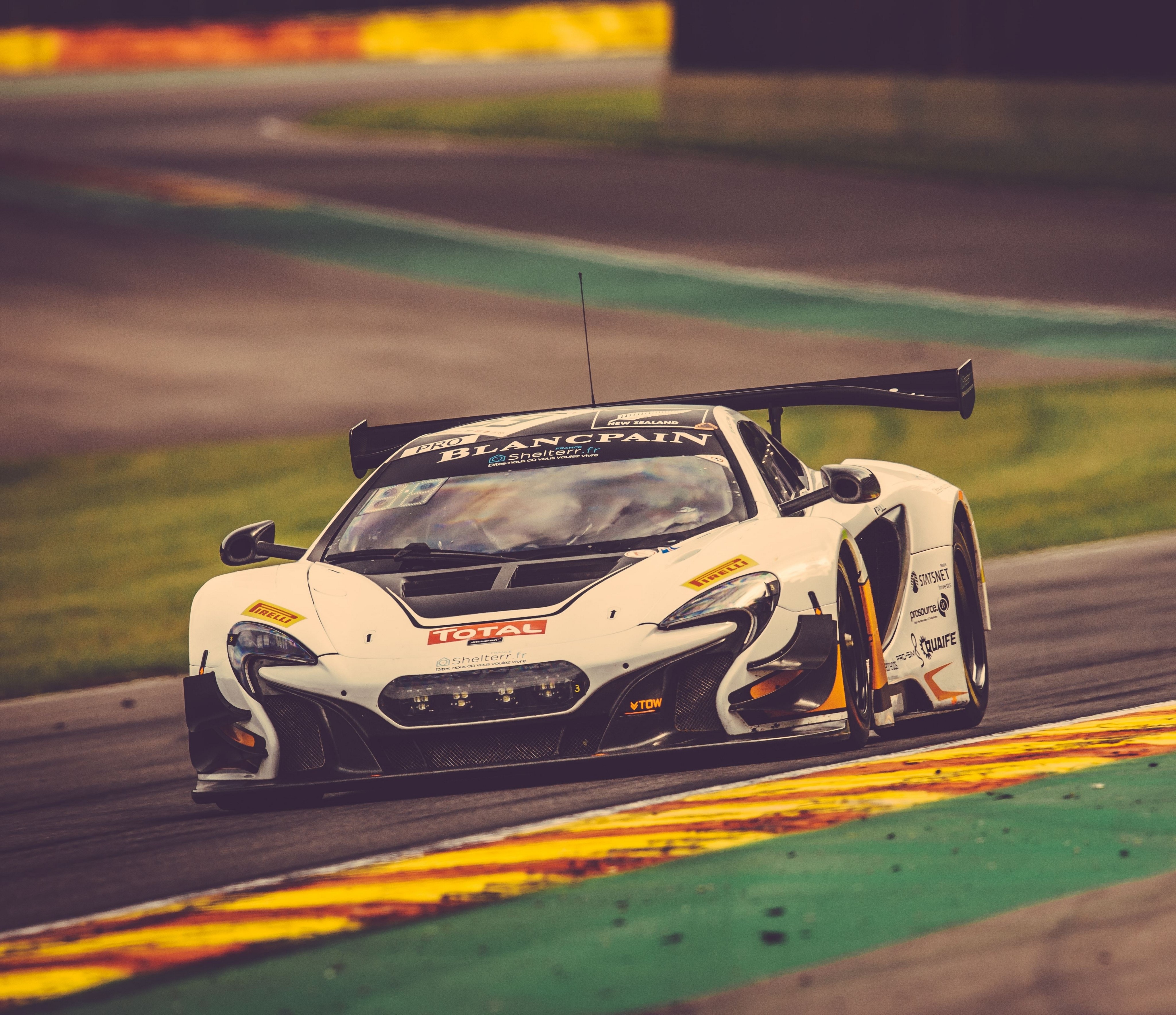McLaren 650S GT3 race car on track HD Wallpaper