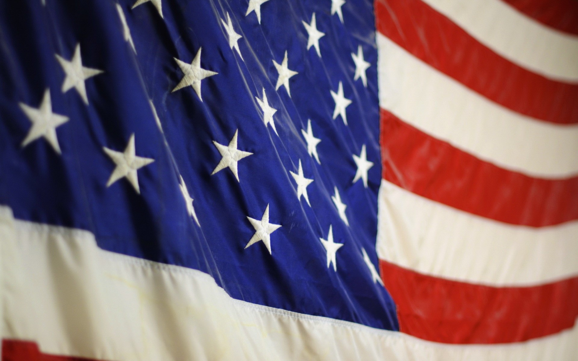 Close-up of the American flag HD Wallpaper