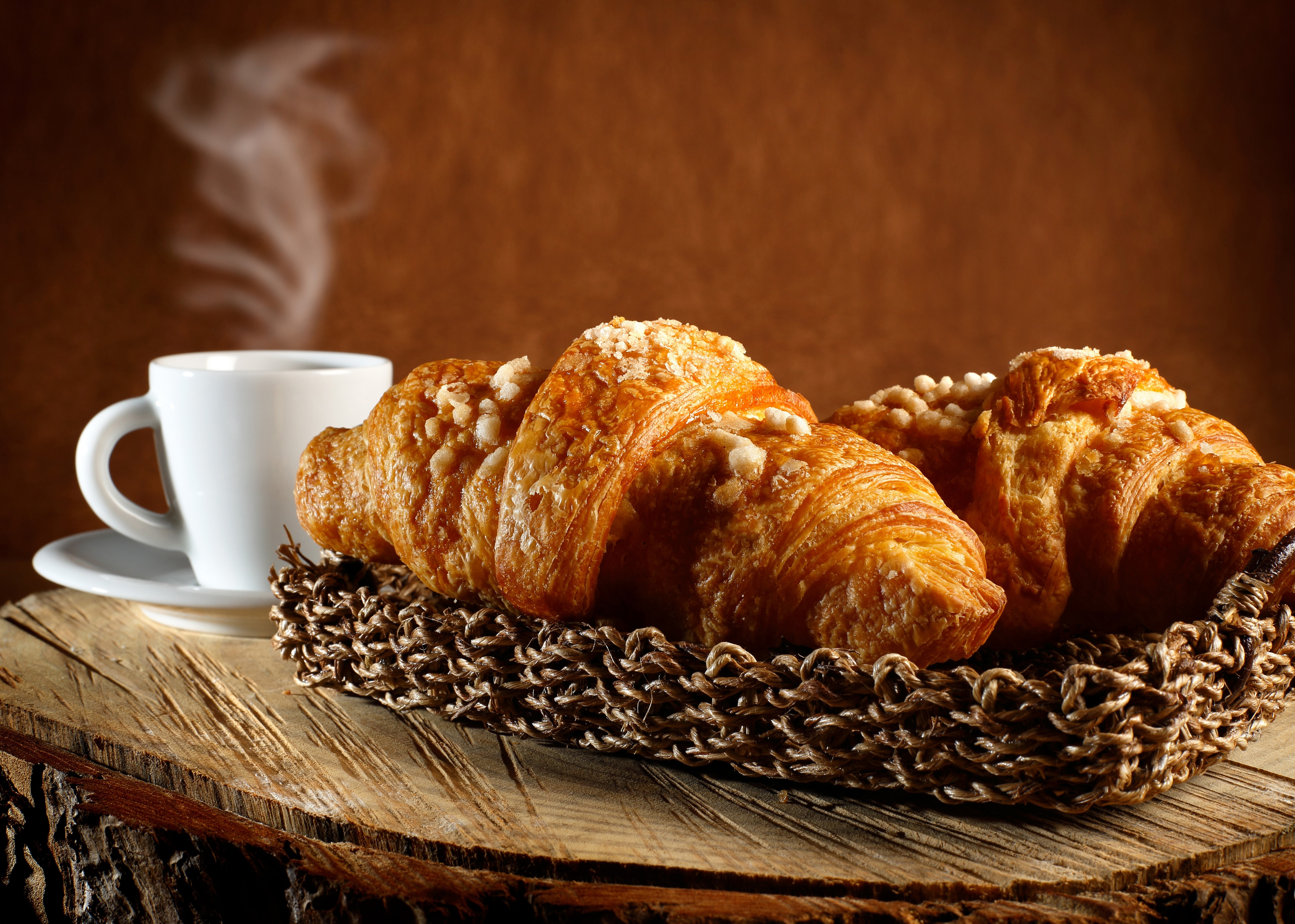 Croissants and Coffee HD Wallpaper