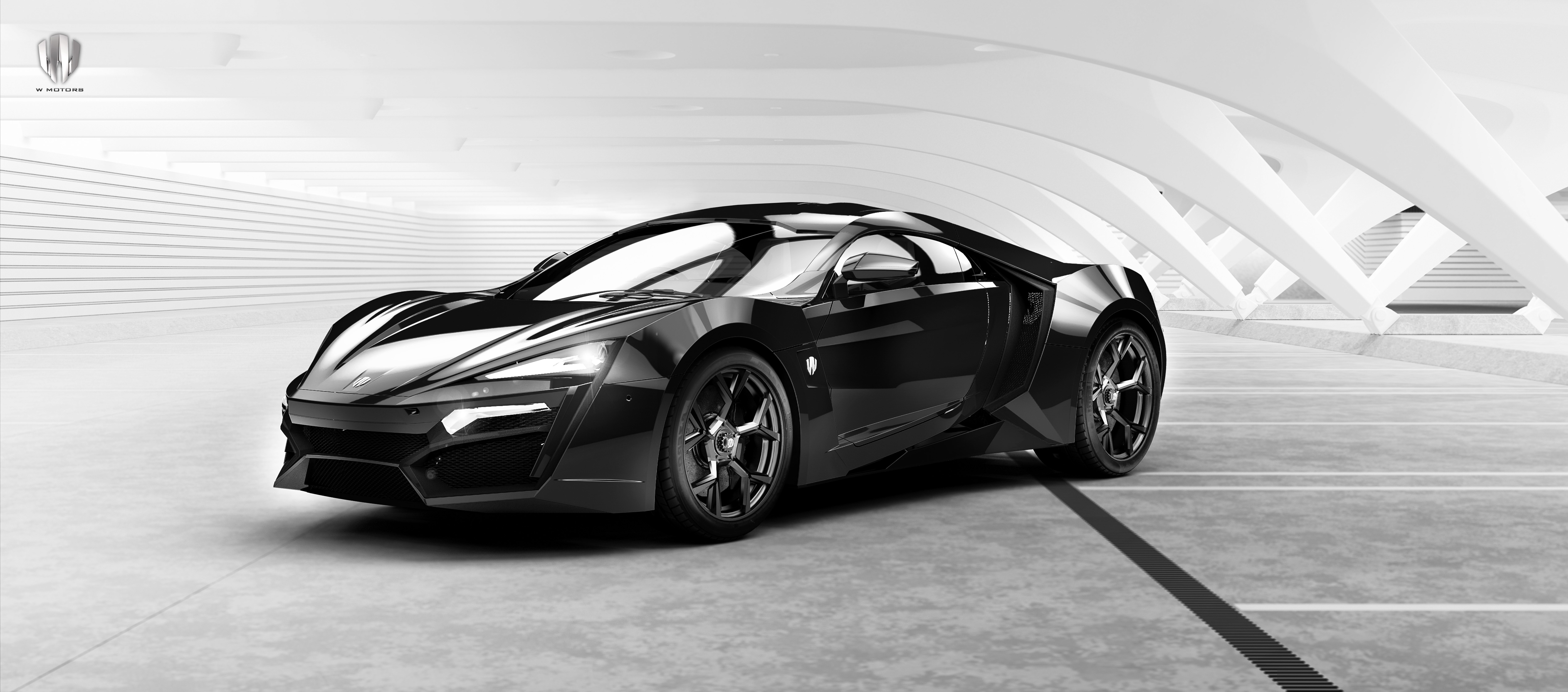W-Motors Lykan HyperSport Black HD Wallpaper