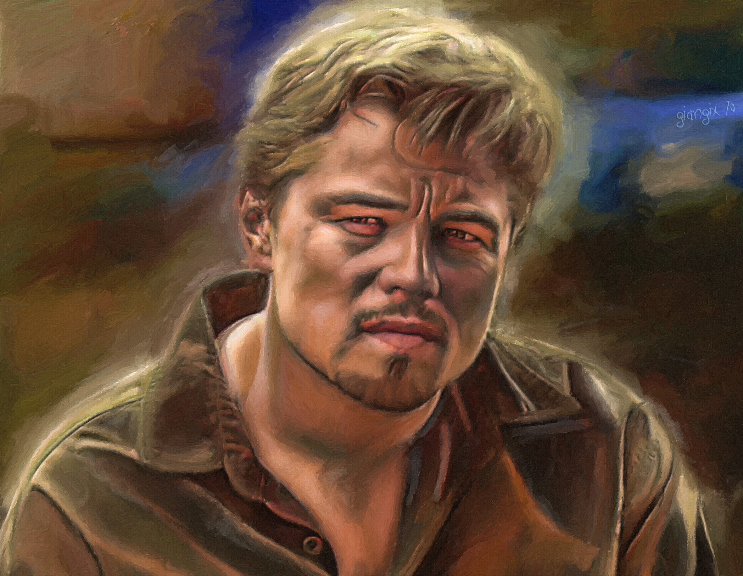 Painting of Leonardo DiCaprio HD Wallpaper