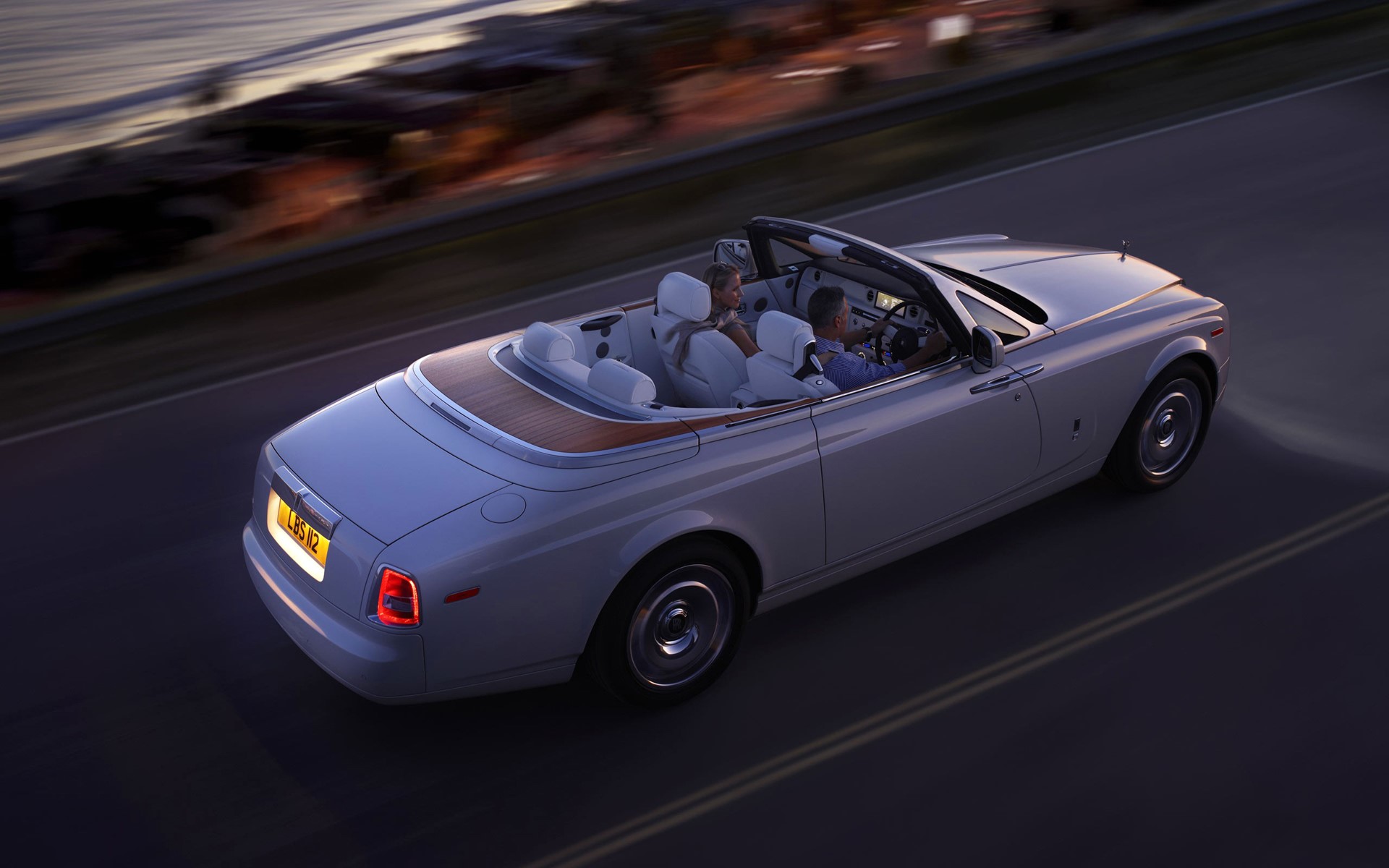 Rolls-Royce Phantom Drophead Convertible on Road HD Wallpaper
