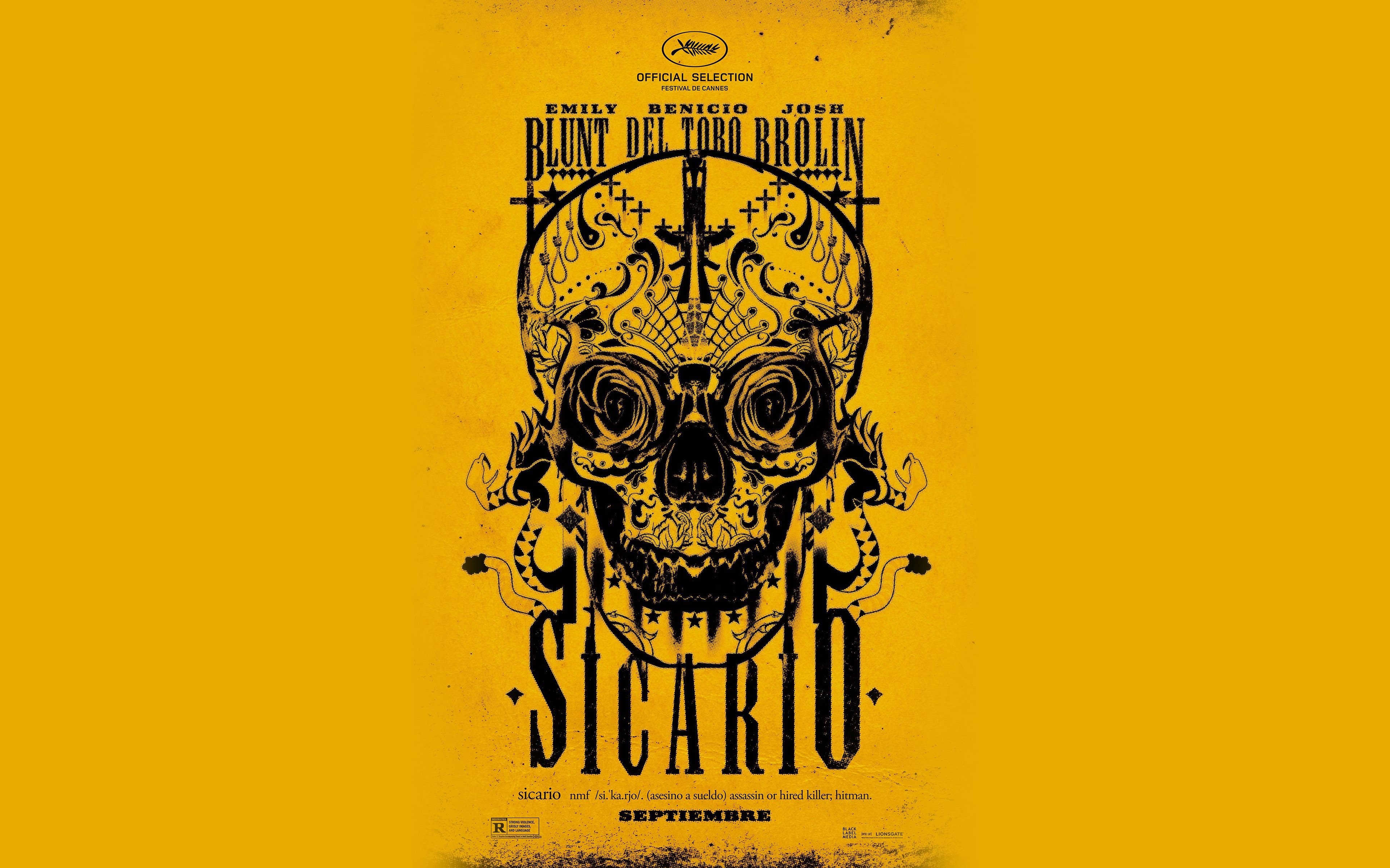 Sicario 2015 Official Selection Poster HD Wallpaper