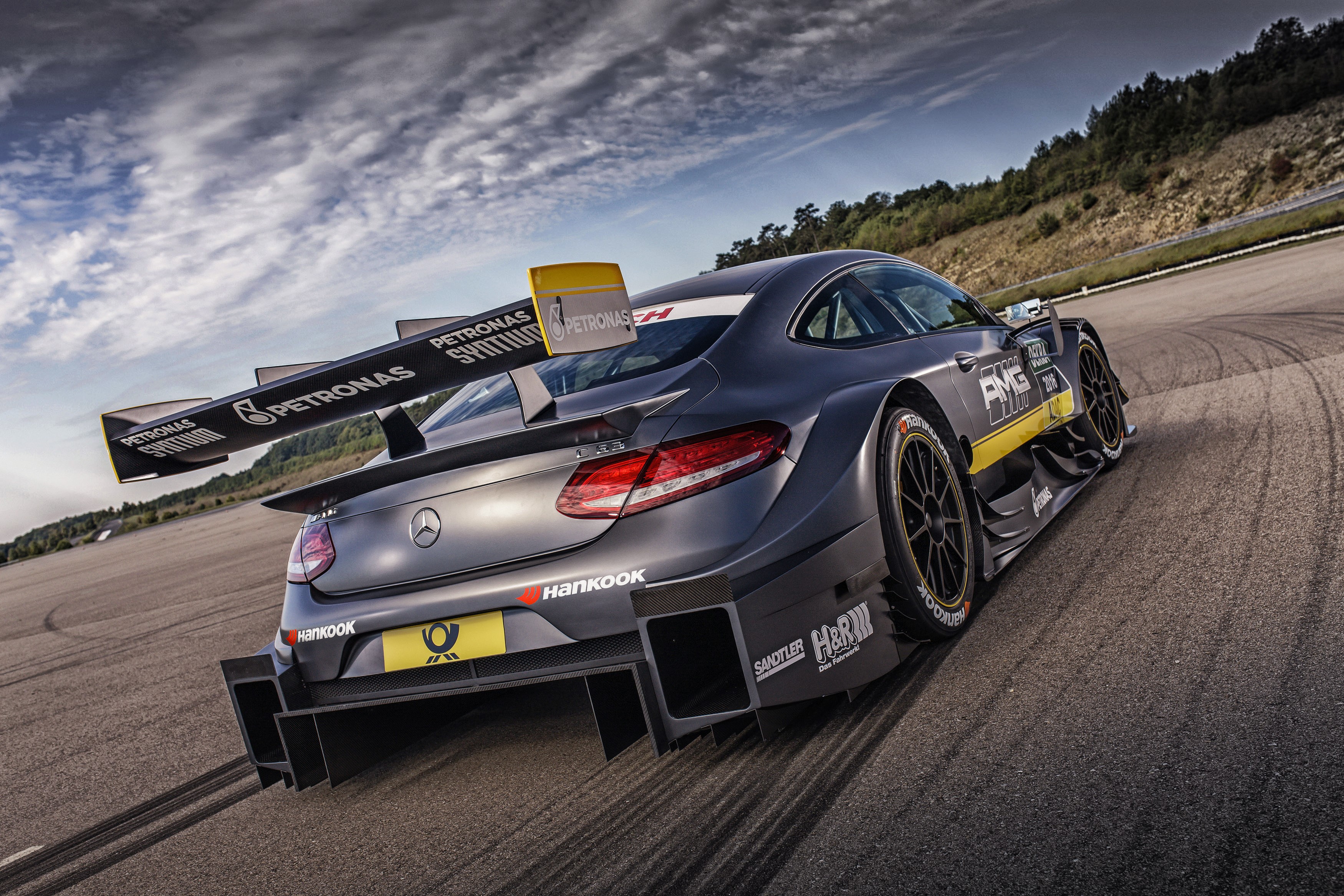 2014 Mercedes-Benz AMG C 63 Coupe DTM Grey Race Car HD Wallpaper