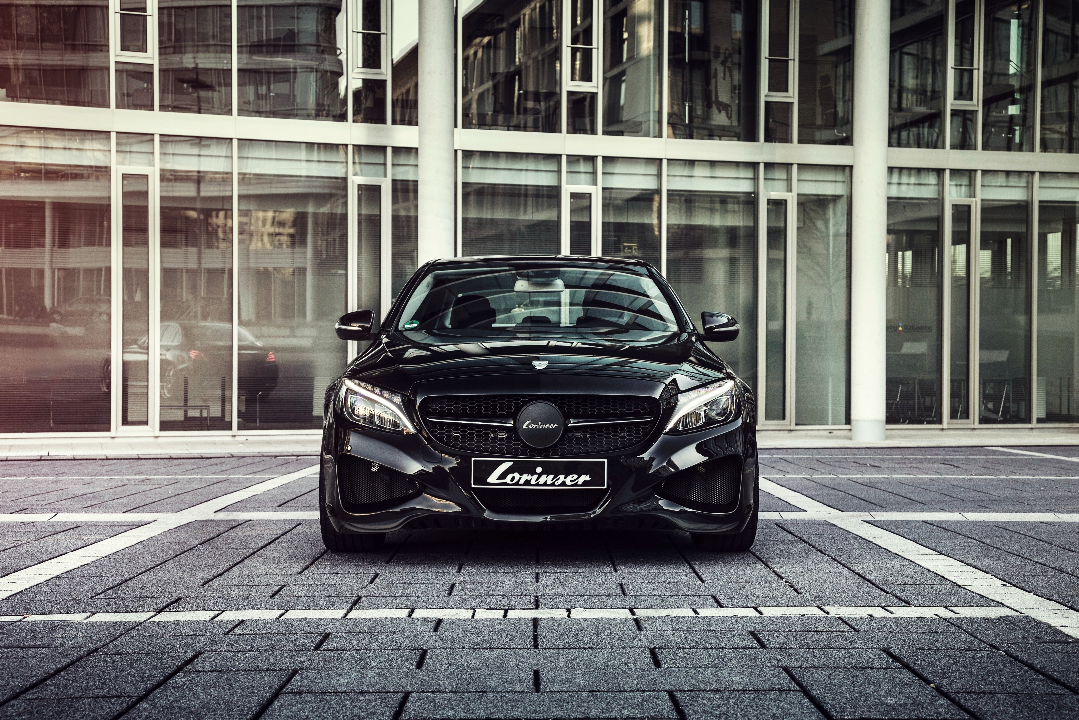 4K Lorinser C-Klasse W205 Mercedes-Benz Front HD Wallpaper