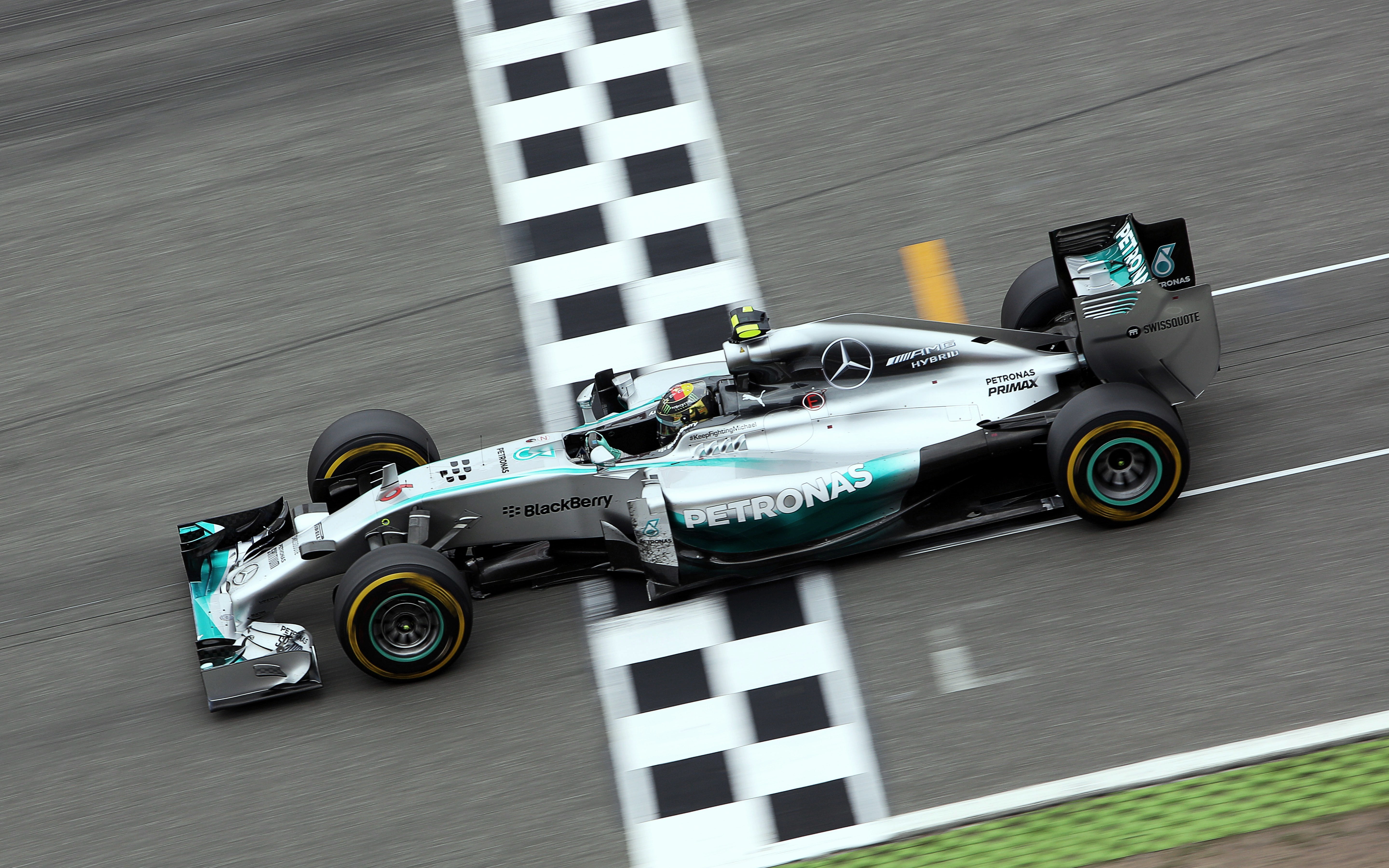 Nico Rosberg's Mercedes-AMG W05 Hybrid at Hockenheim 2014 HD Wallpaper