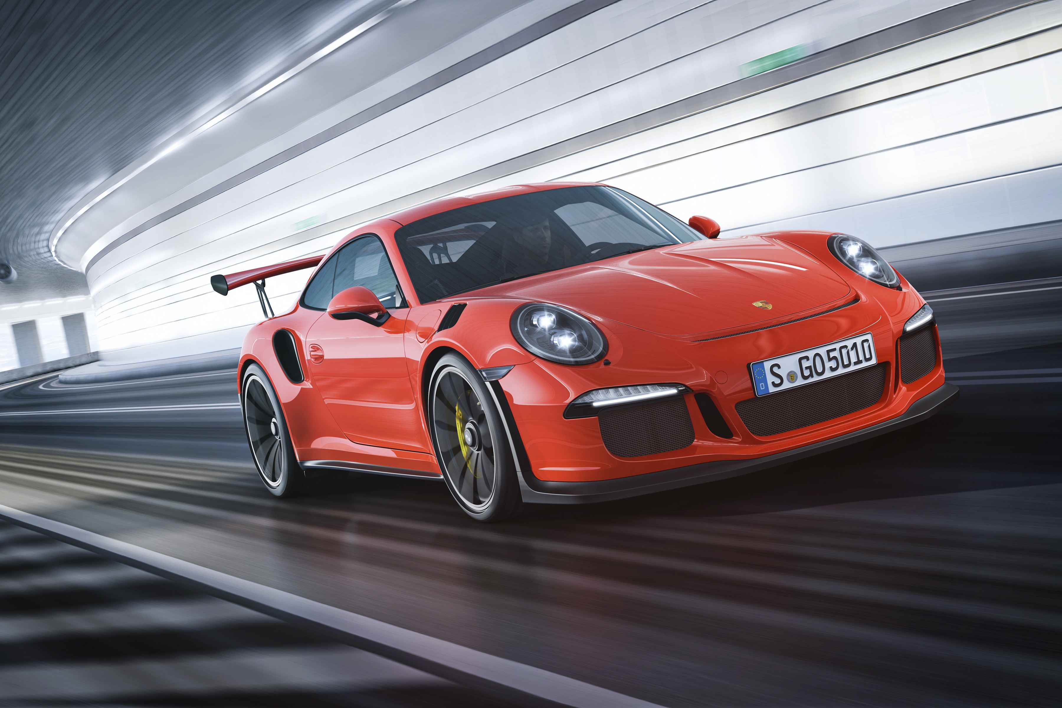 2015 Porsche 911 GT3 RS 991 in motion HD Wallpaper