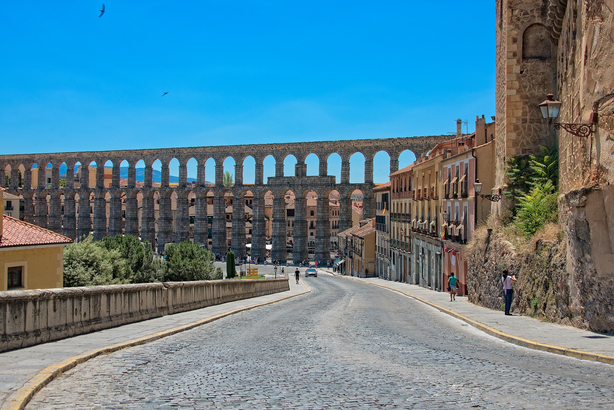 Aqueduct of Segovia, Spain HD Wallpaper