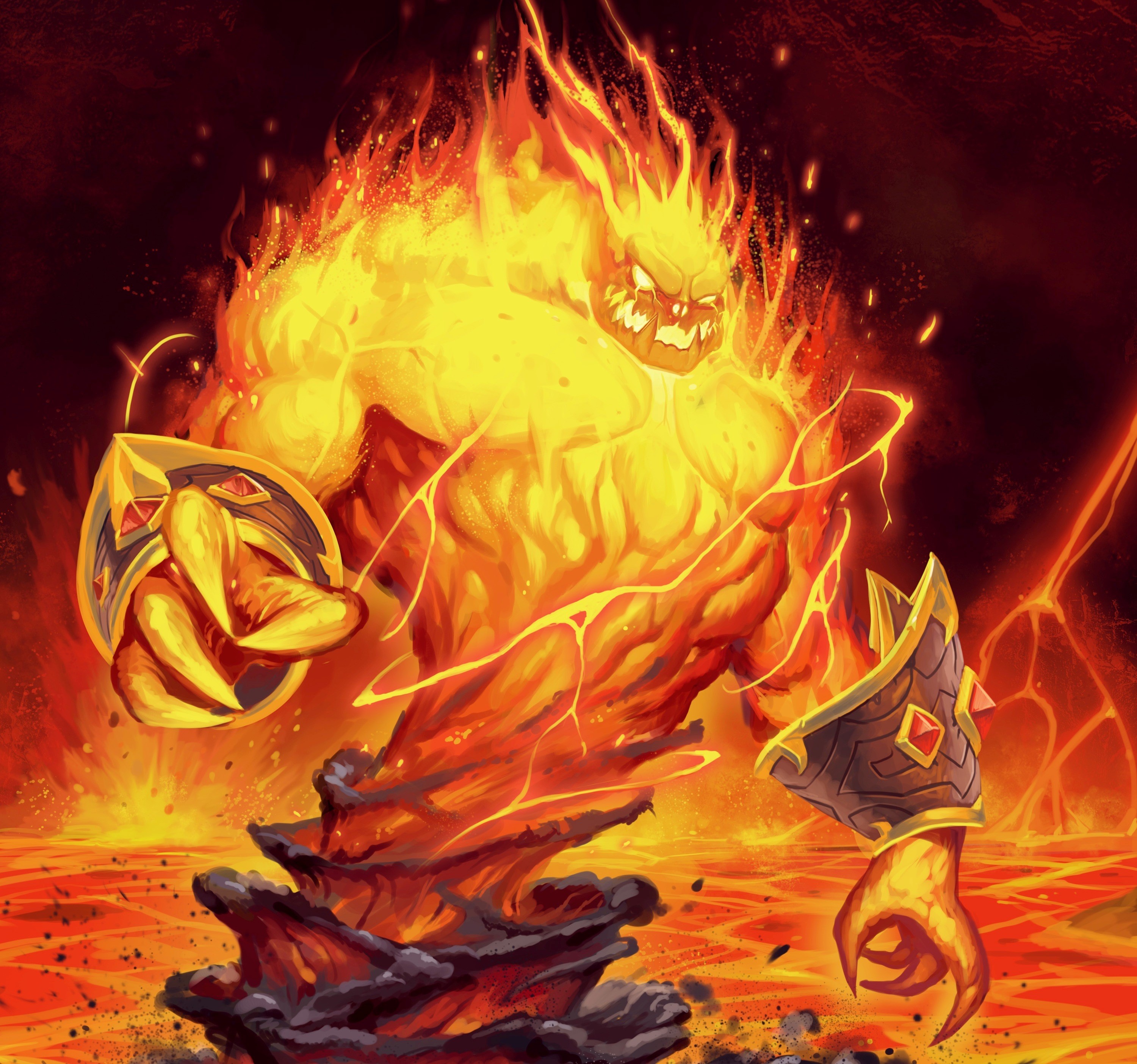 Fire Elemental from Hearthstone HD Wallpaper