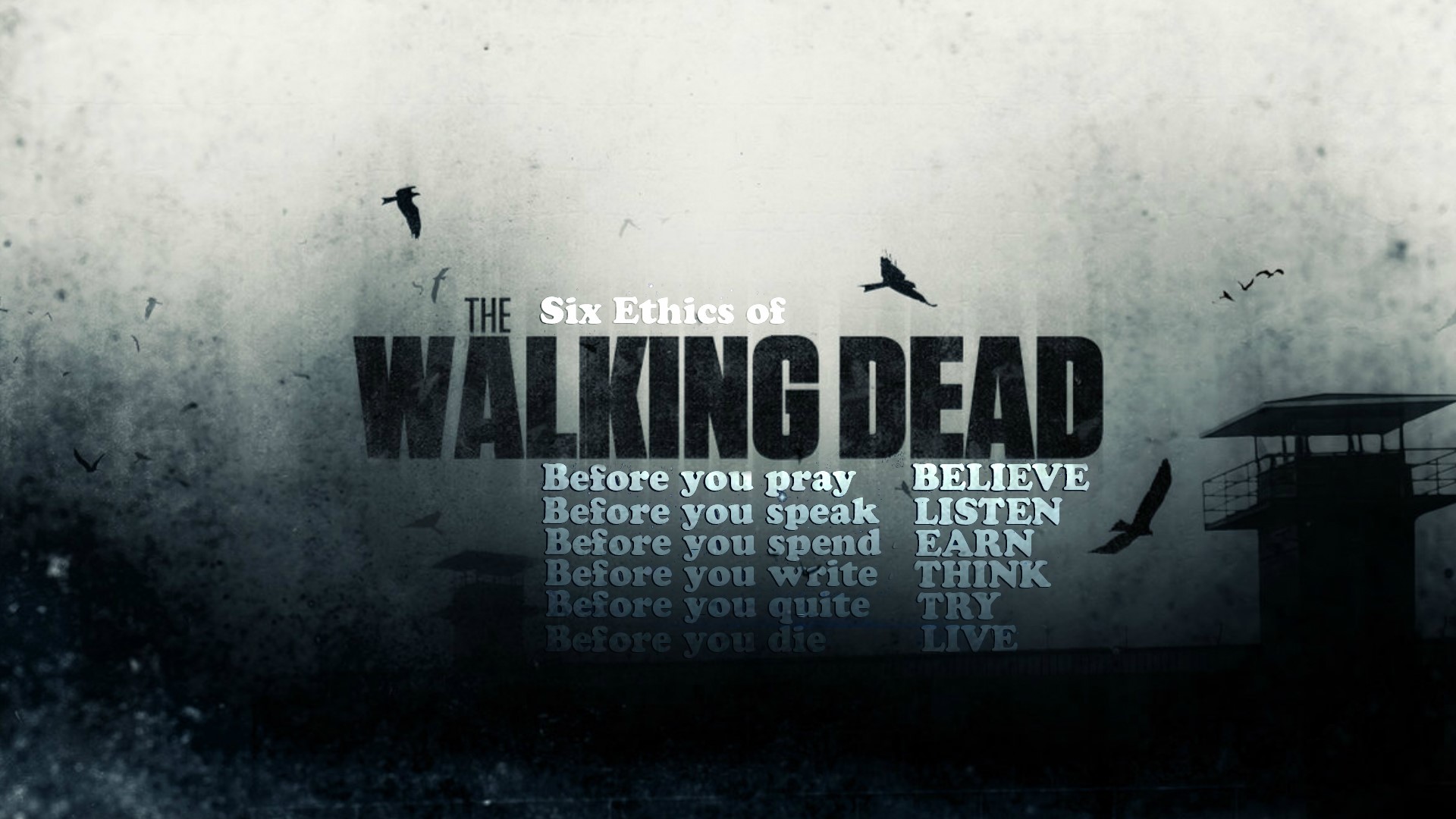 The Six Ethics of Walking Dead HD Wallpaper