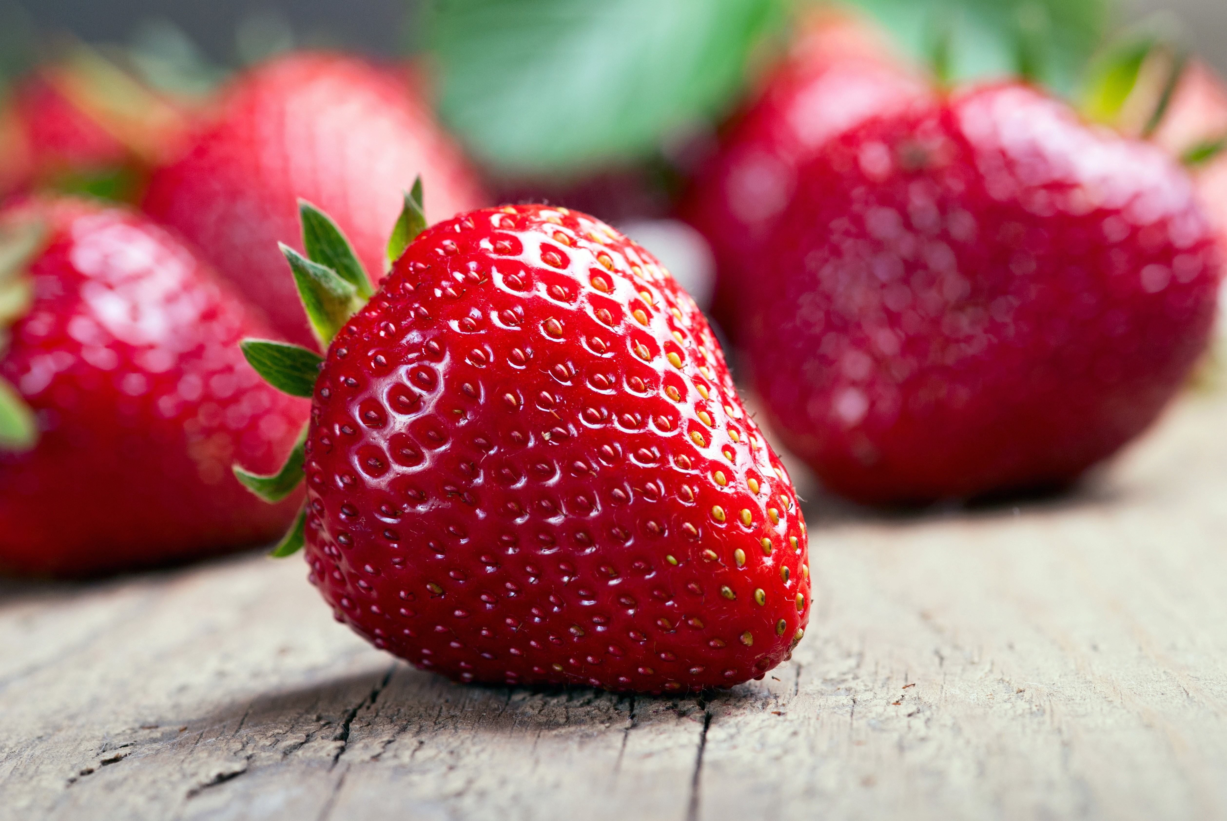 4K 5K Strawberry Red HD Wallpaper