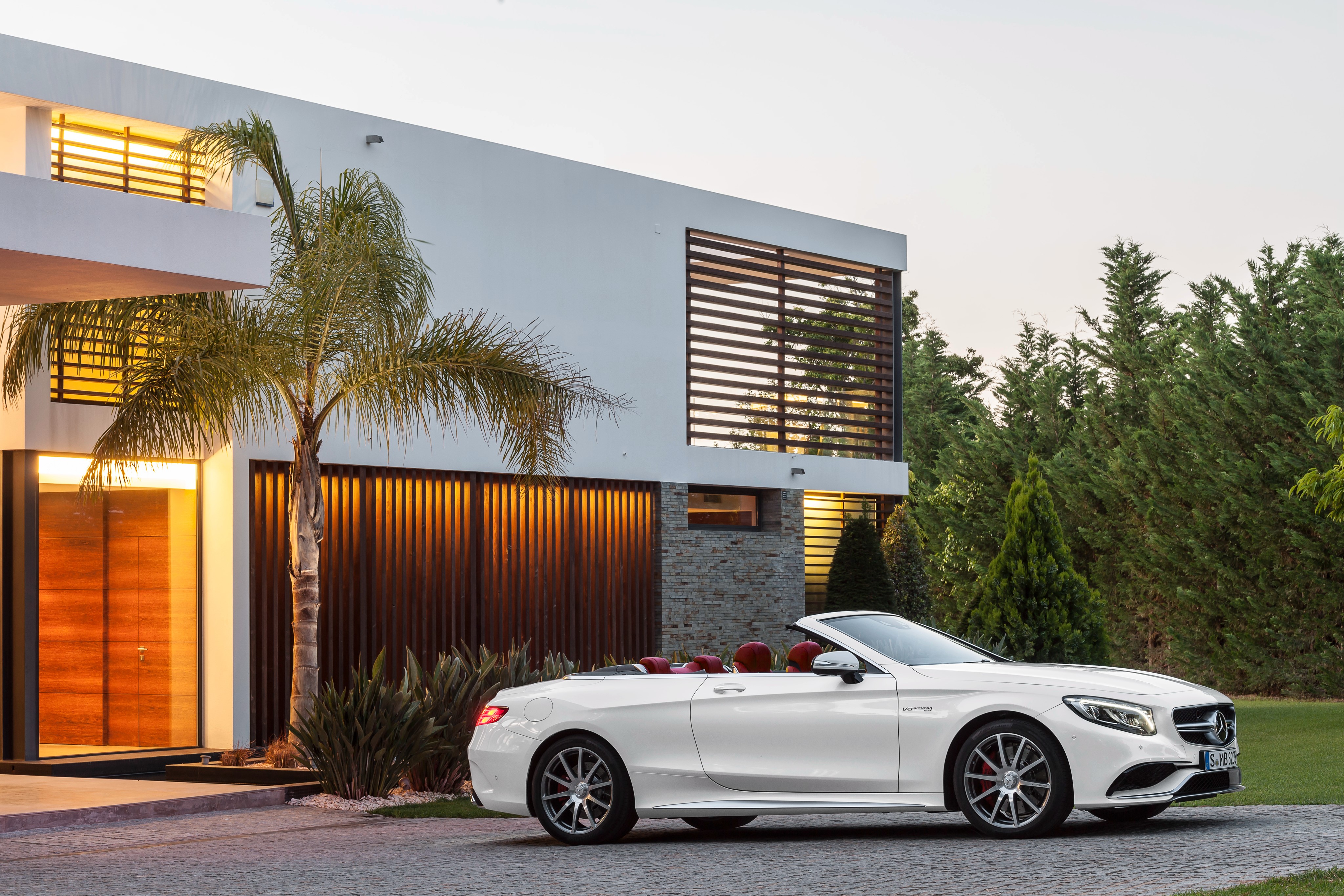 White 2015 Mercedes-Benz AMG S 63 Cabriolet HD Wallpaper