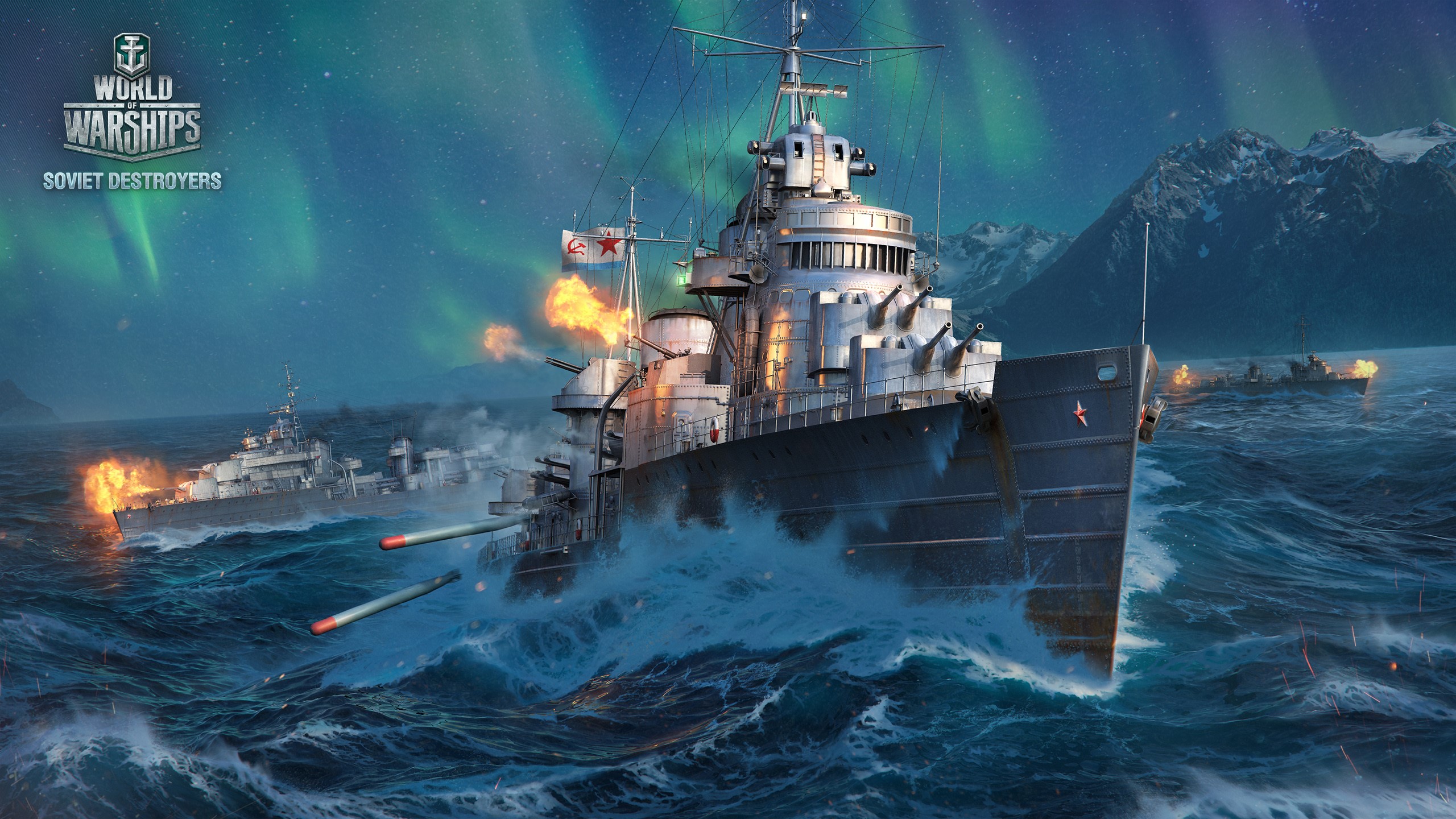 World of Warships Soviet Destroyers battle HD Wallpaper