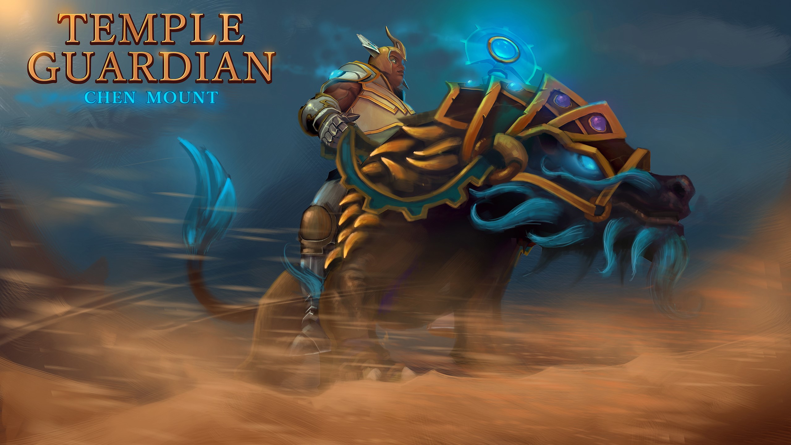 Temple Guardian Chen Mount from DOTA 2 HD Wallpaper