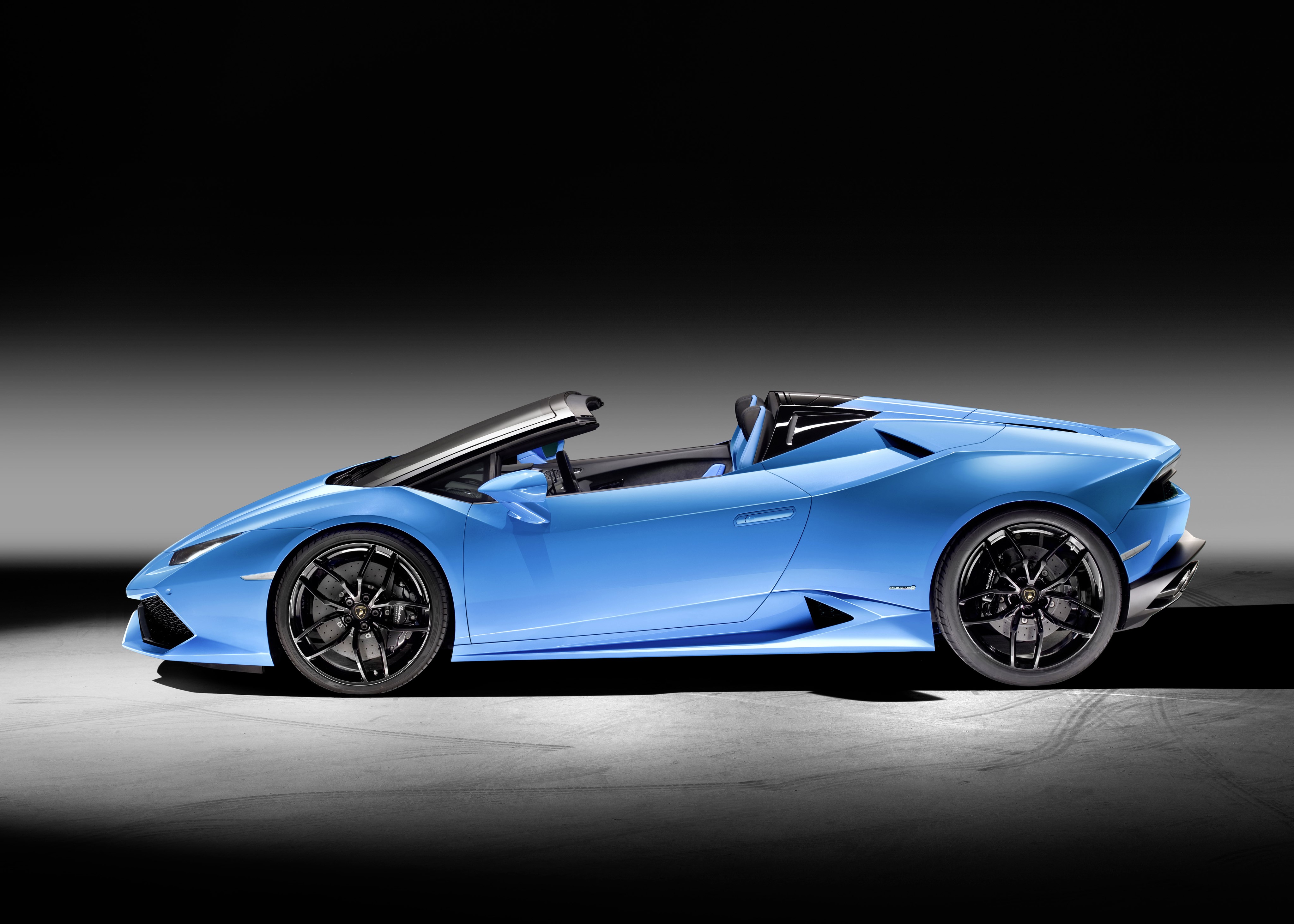 Light Blue Lamborghini Huracan Cabriolet HD Wallpaper