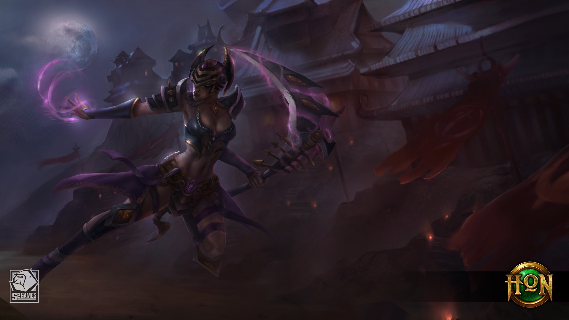 Fayde from Heroes of Newerth with a Scythe HD Wallpaper