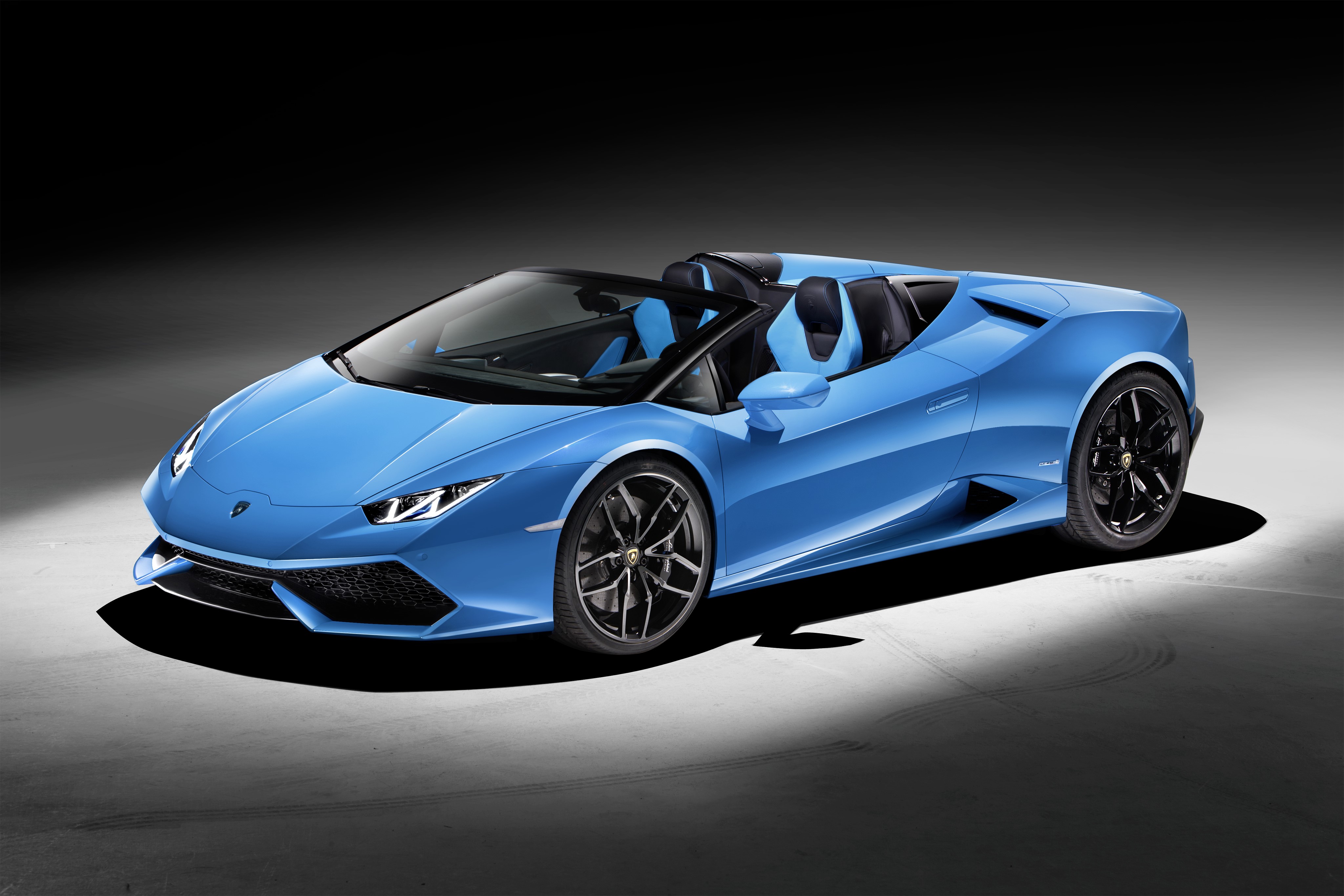 Light Blue Lamborghini Huracan Cabriolet HD Wallpaper