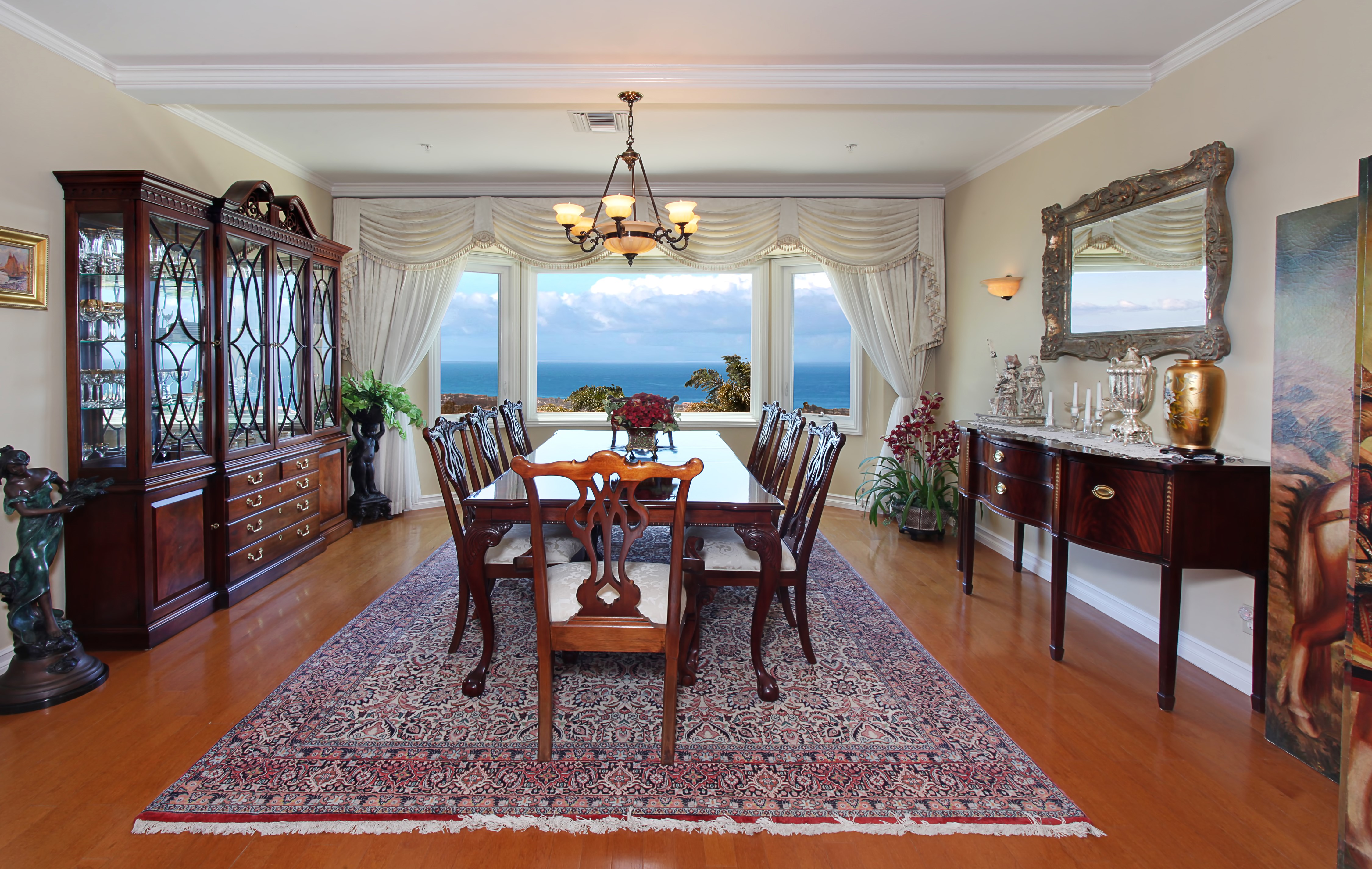 Dining Room with Ocean View HD Wallpaper