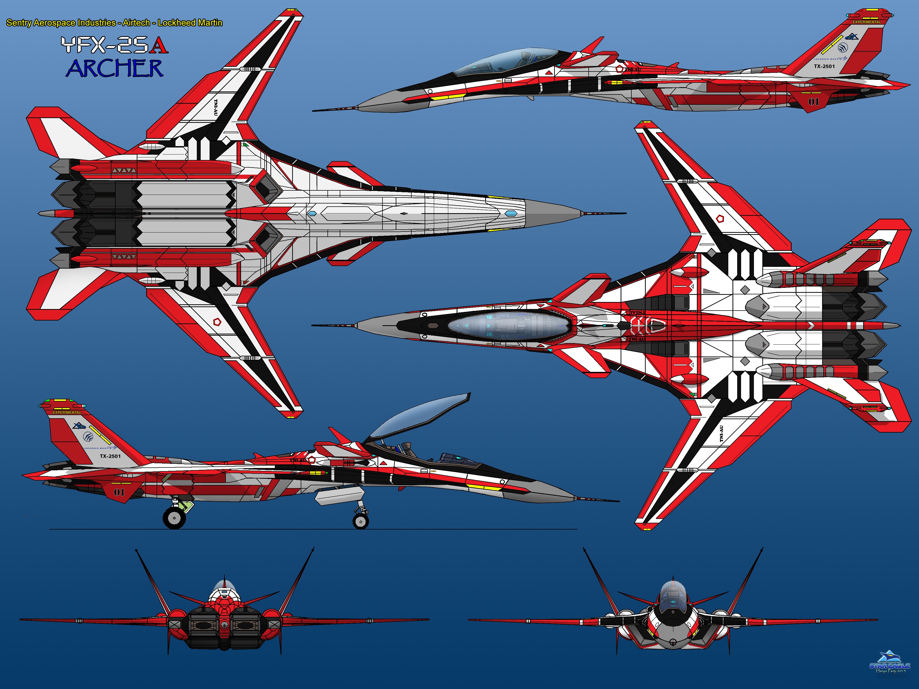 YFX-25A Archer Prototype Aircraft HD Wallpaper
