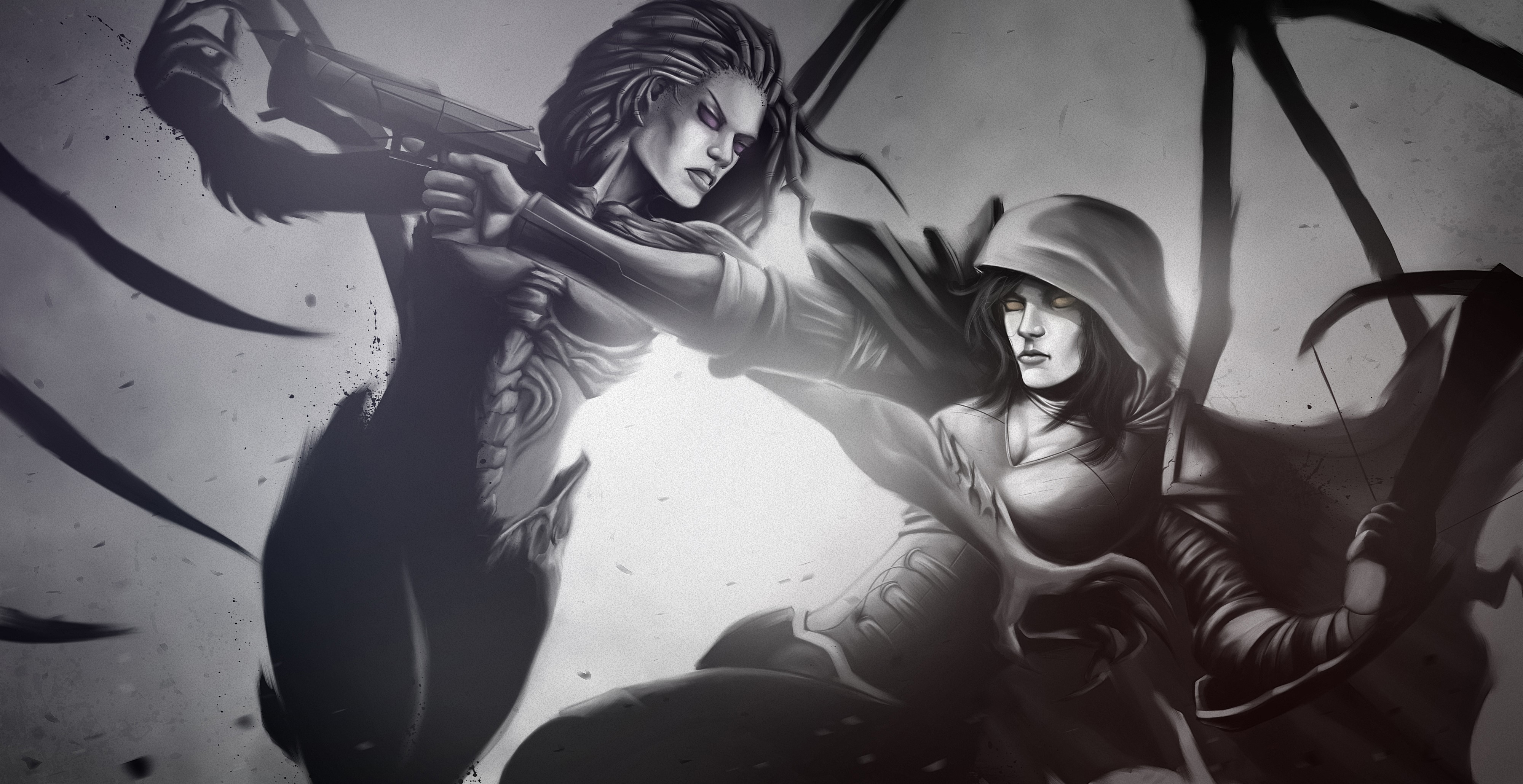 Sarah Kerrigan and another woman from StarCraft HD Wallpaper