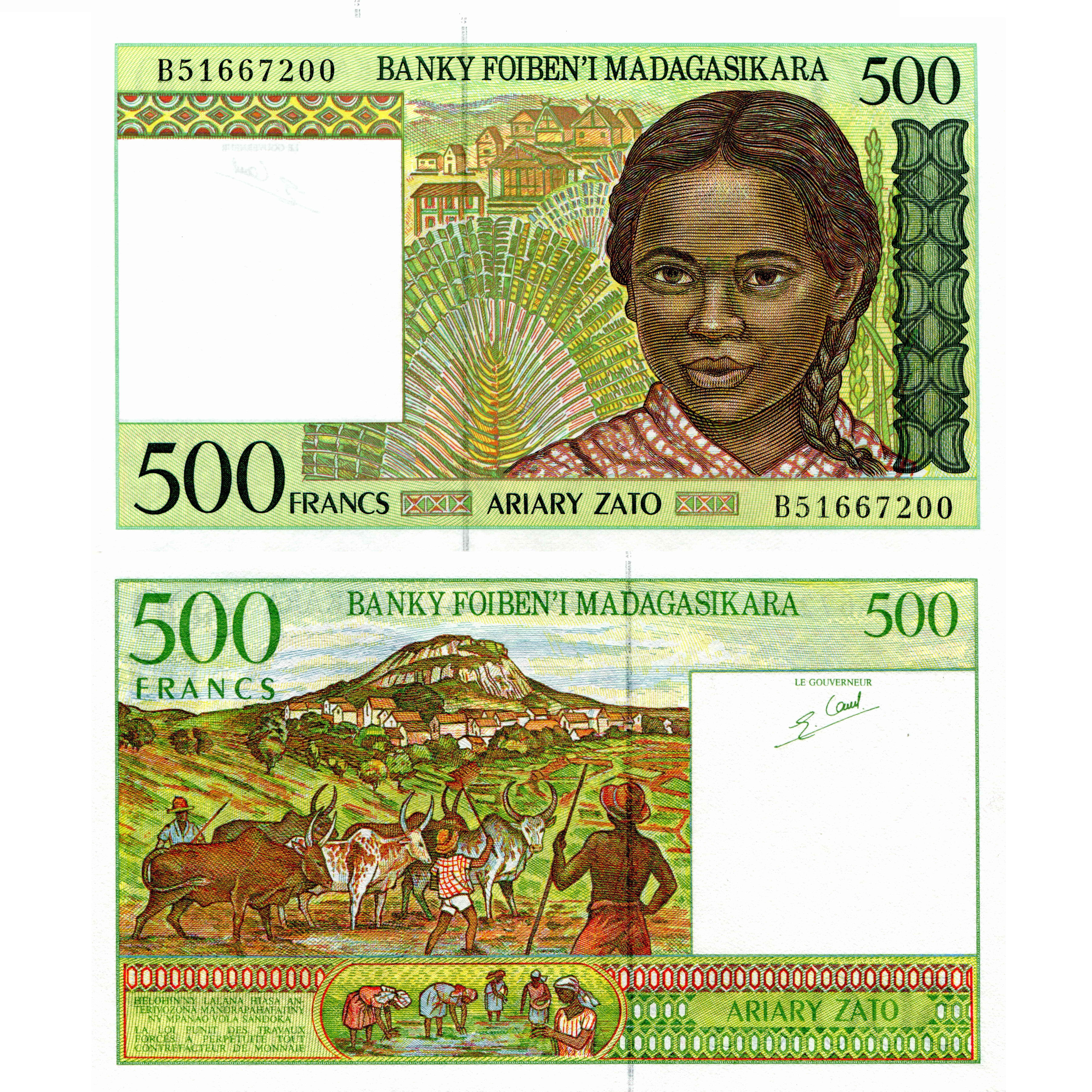 500 Malagasy Francs Banknote HD Wallpaper