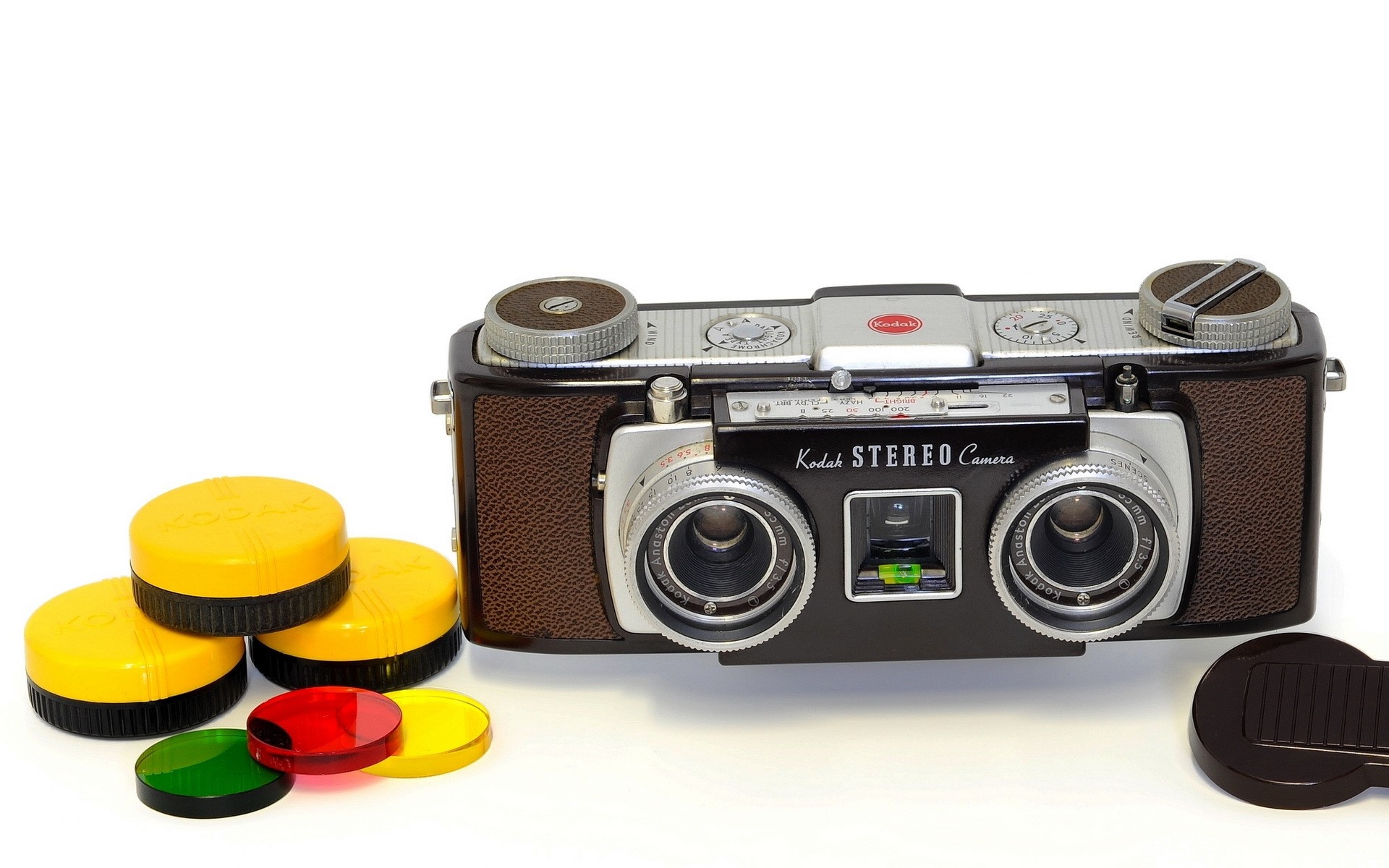 Kodak Stereo Camera with colored filters HD Wallpaper