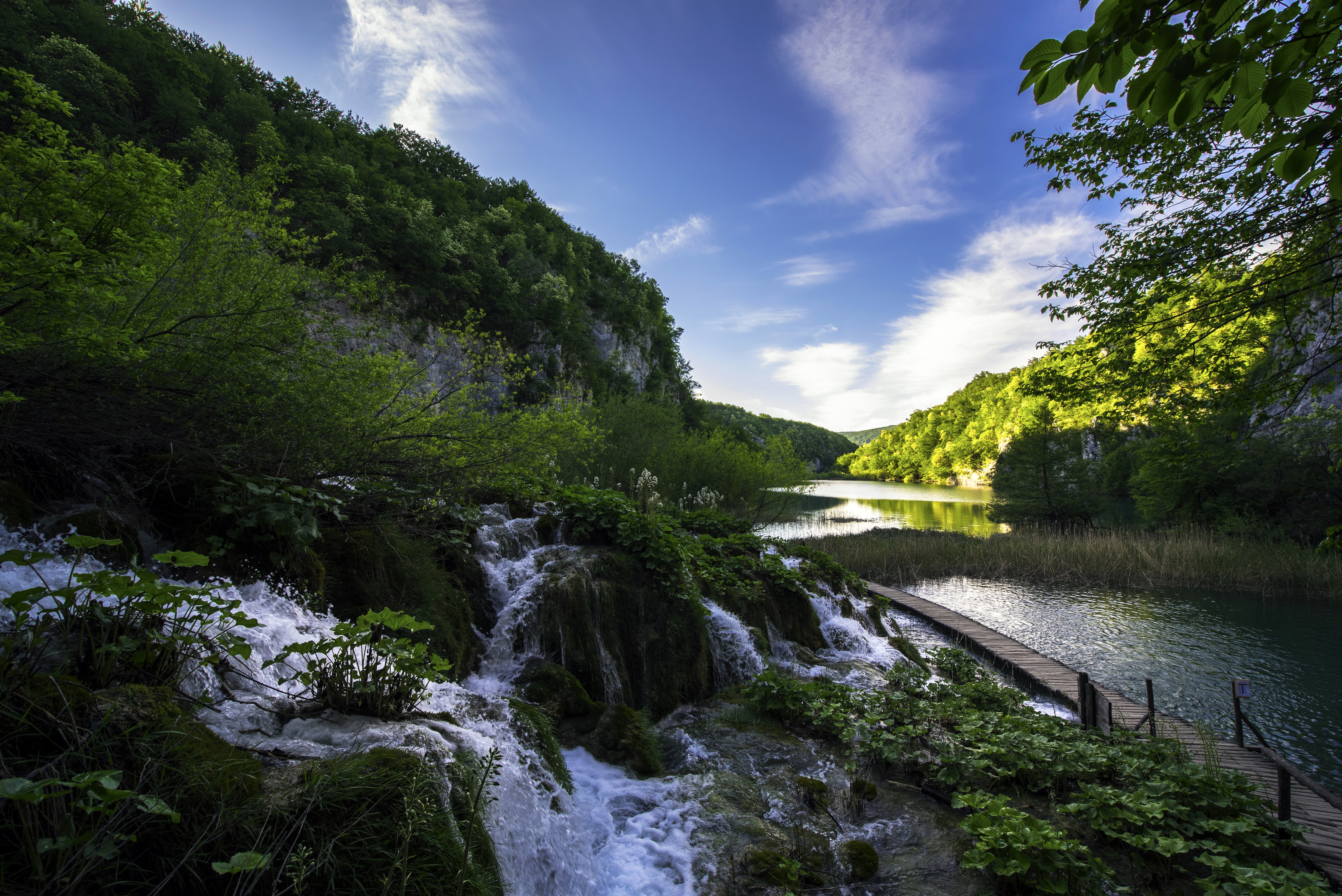 Plitvice Lakes National Park, Croatia, Waterfalls, Lake HD Wallpaper