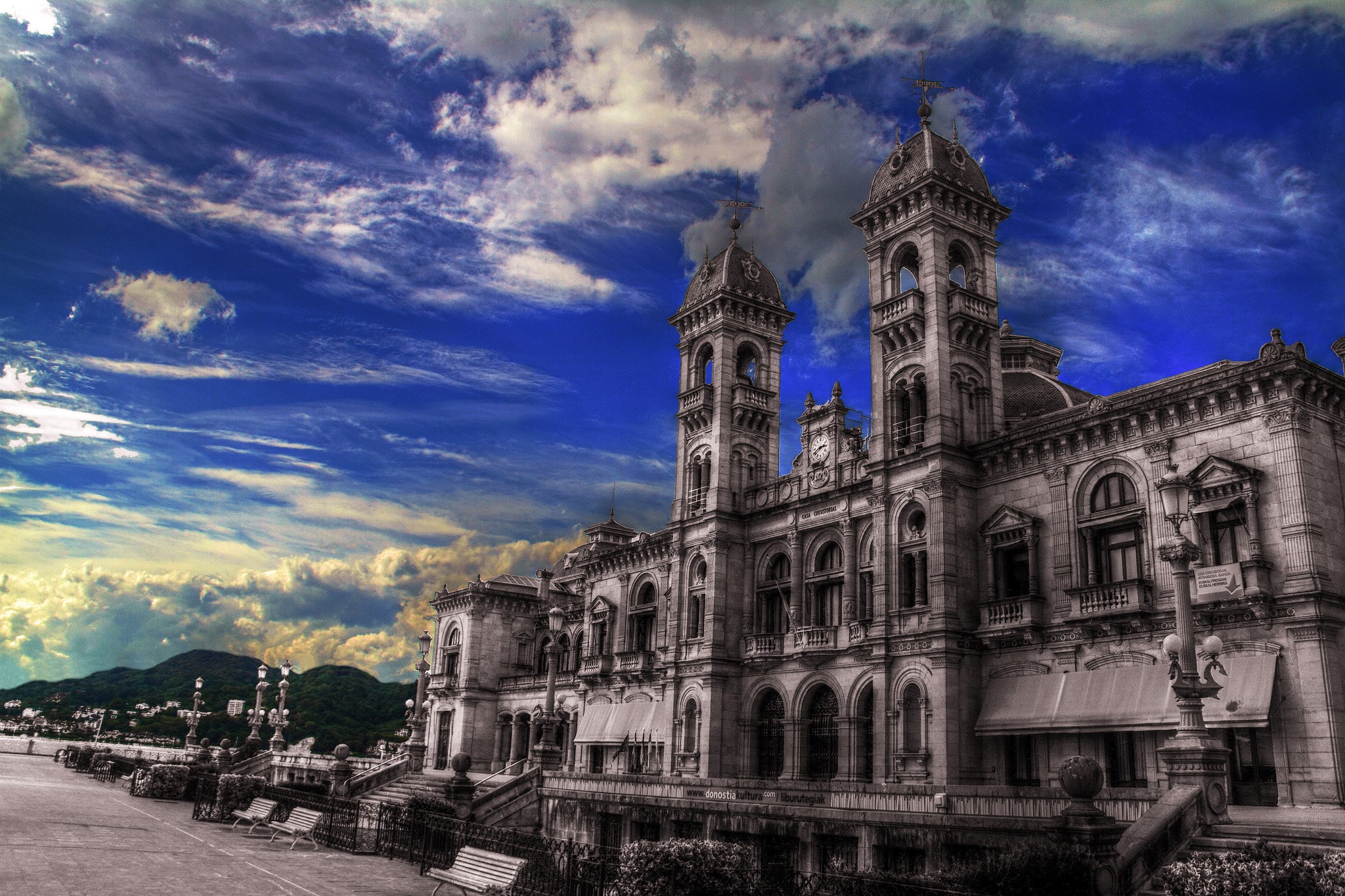 Palace of Festivals and Congresses, San Sebastian, Spain HD Wallpaper