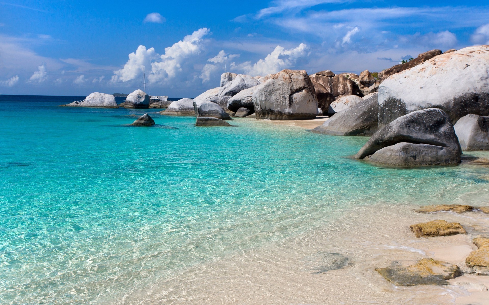 The Baths, Virgin Gorda, British Virgin Islands HD Wallpaper