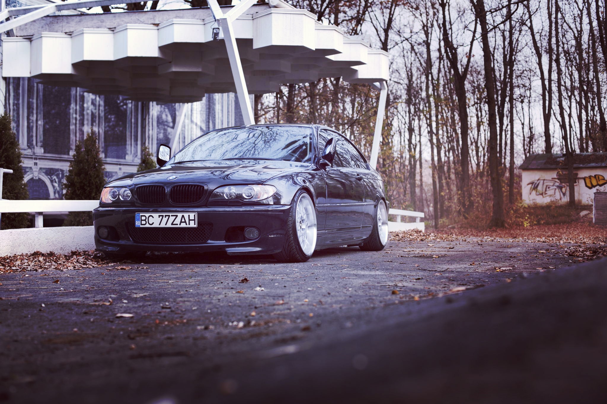 BMW 325ci E46 Stance HD Wallpaper