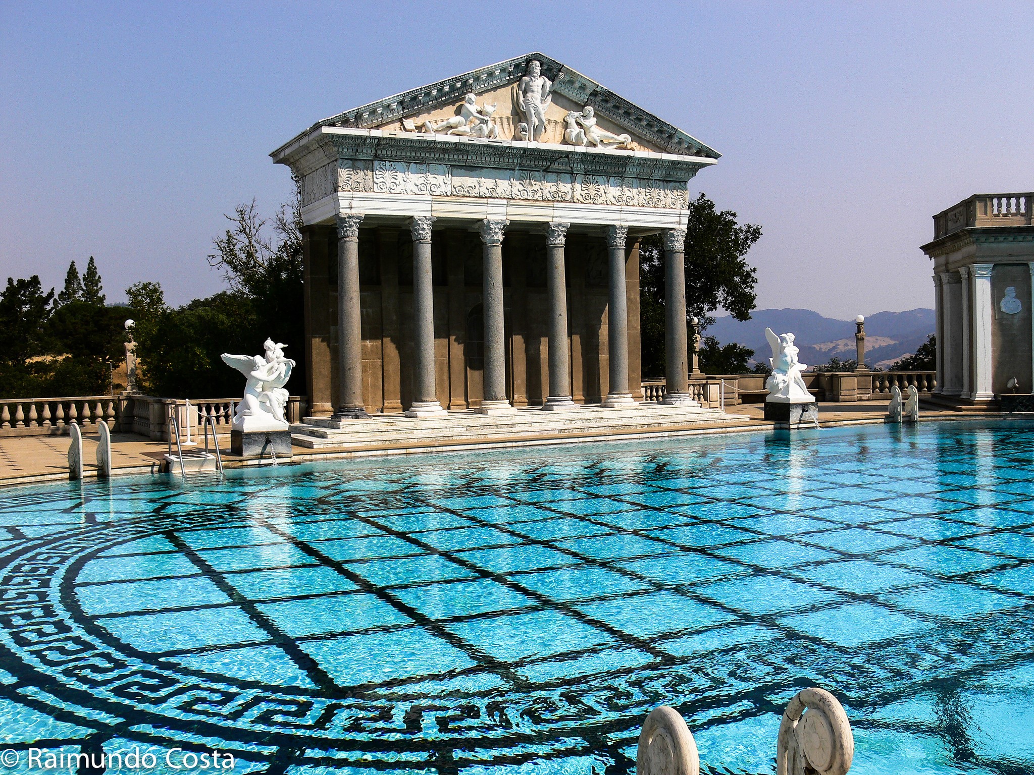 Hearst Castle Neptune Pool in San Simeon, California HD Wallpaper