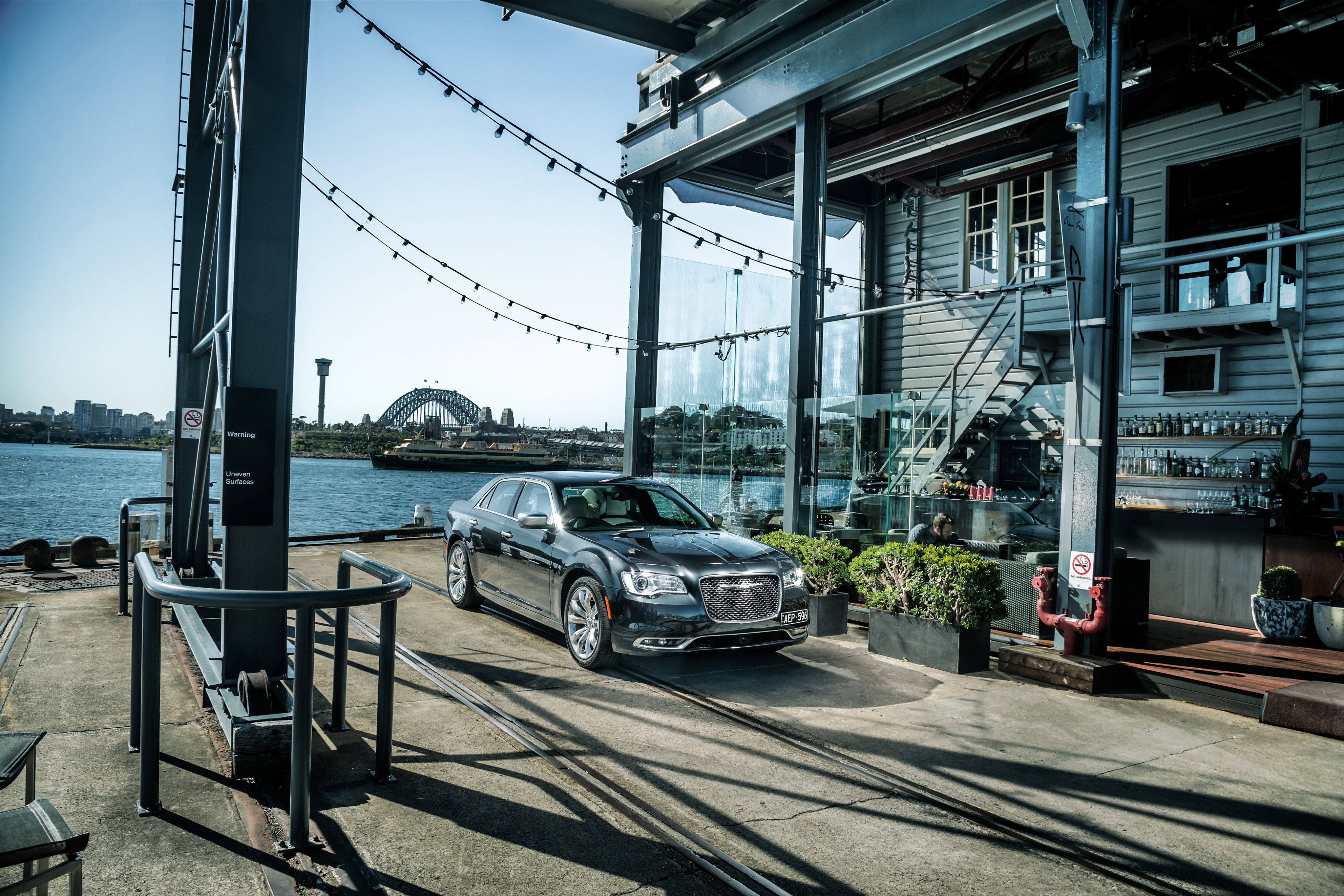 4K 2015 Chrysler 300C LX2 on Sydney Harbour HD Wallpaper