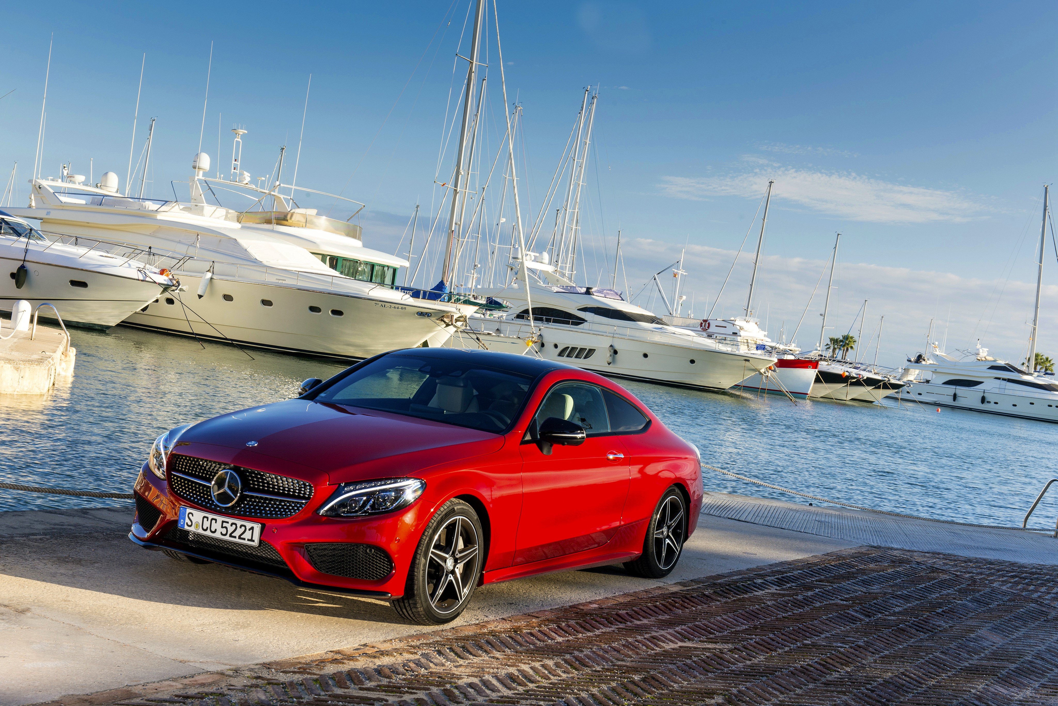 4K Mercedes-Benz C-Class C205 Coupe by Yacht HD Wallpaper