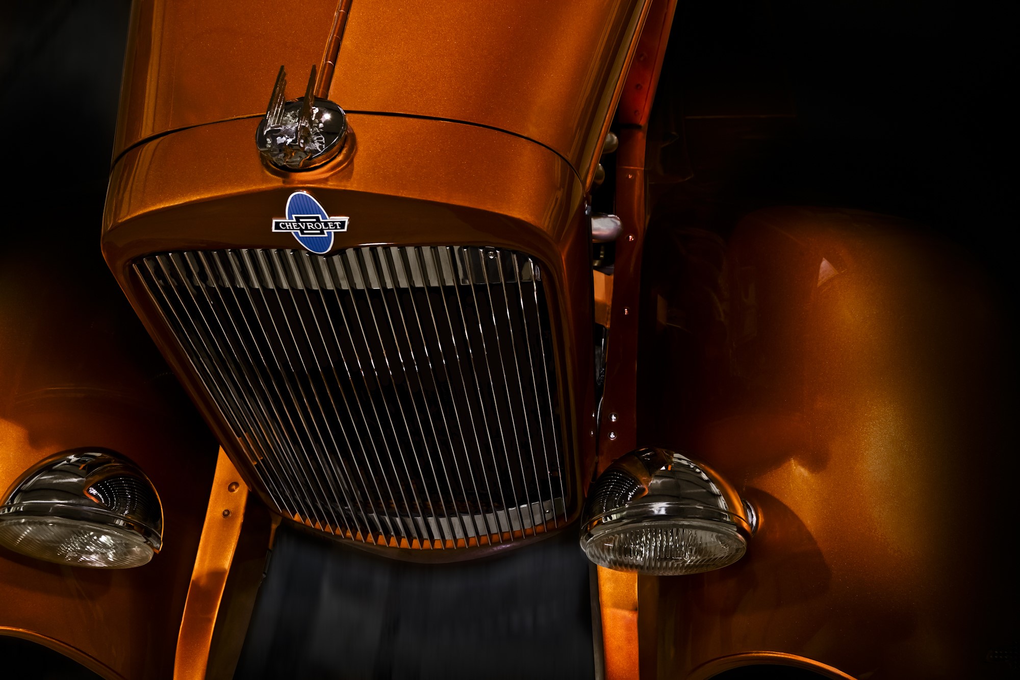 Chevrolet Grille and Headlights HD Wallpaper