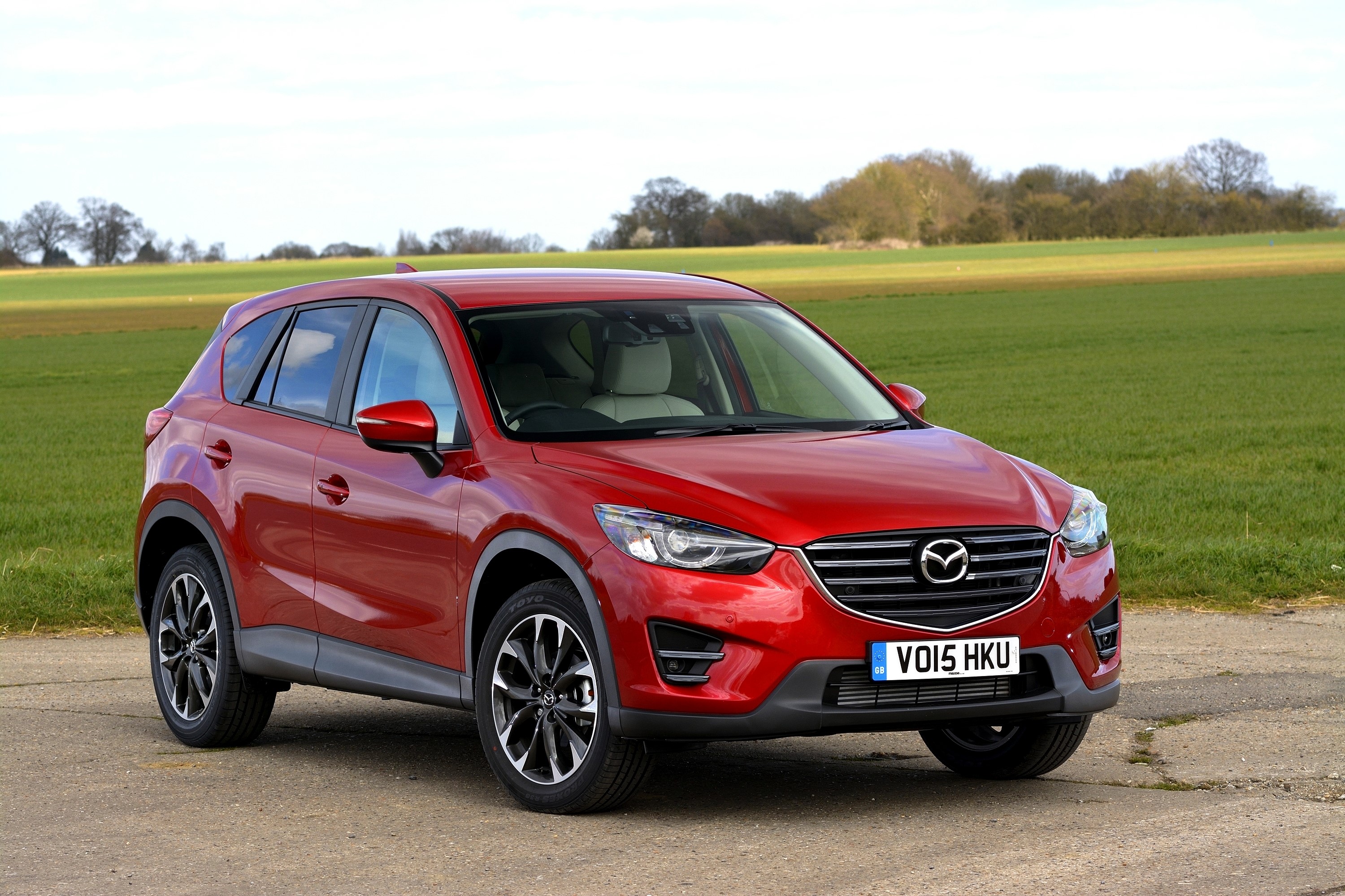 Red 2015 Mazda CX-5 UK-spec KE HD Wallpaper