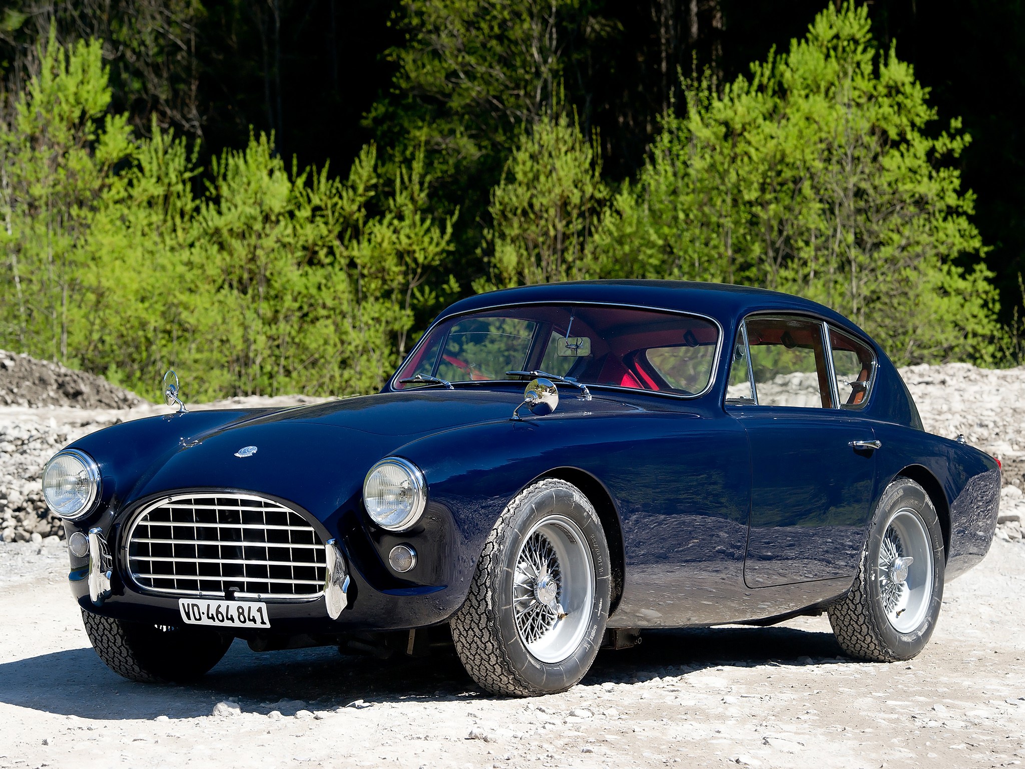 Dark Blue Classic Coupe Car HD Wallpaper
